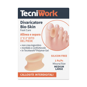 Divaricatore per dita dei piedi in Tecniwork Polymer Gel color pelle Bio-Skin 1 pz