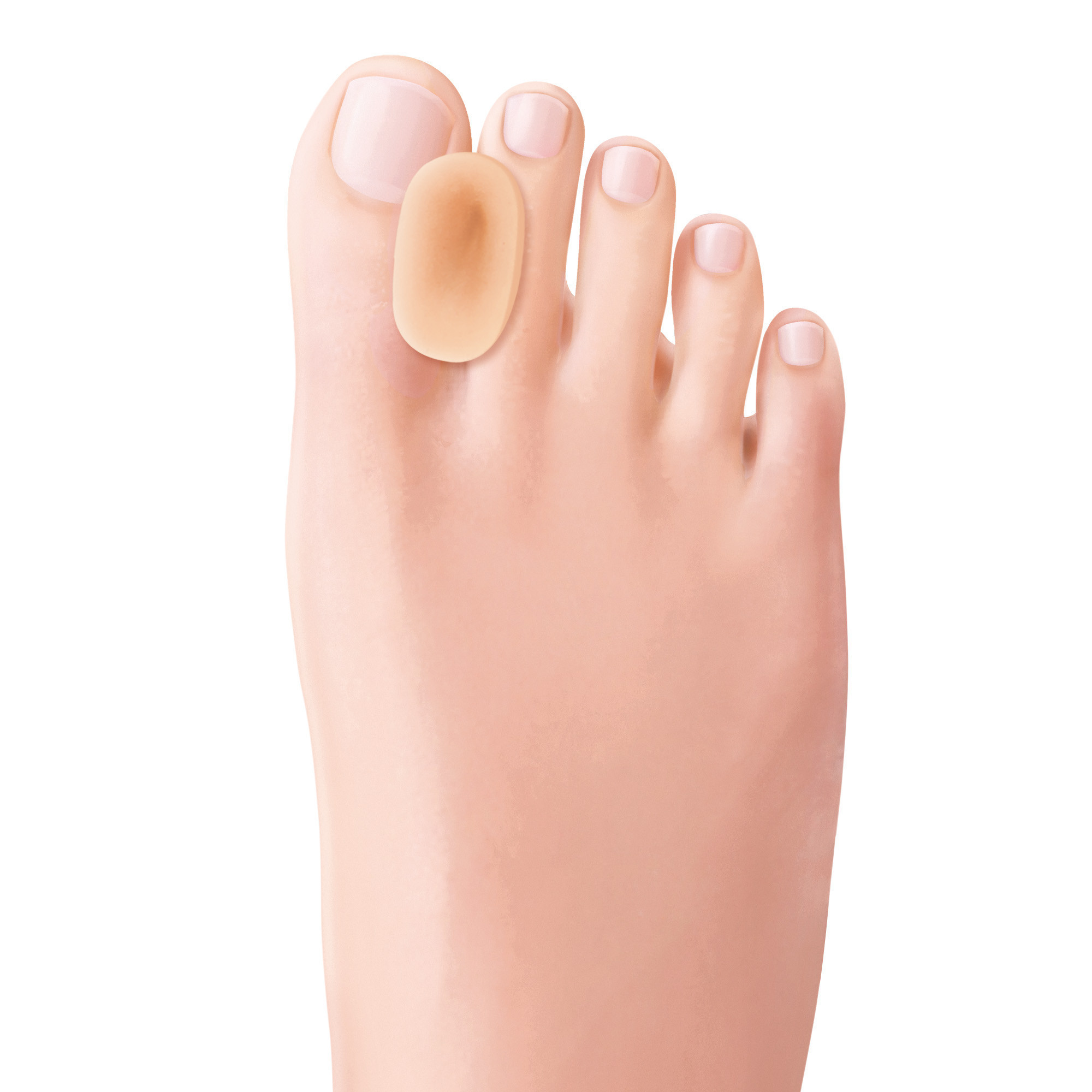 Divaricatore per dita dei piedi in Tecniwork Polymer Gel color pelle Bio-Skin 1 pz