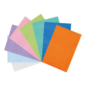 Coloured Polythene disposable towels