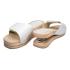 Relax open clogs with spring white