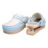 Closed Relax clogs with light blue spring