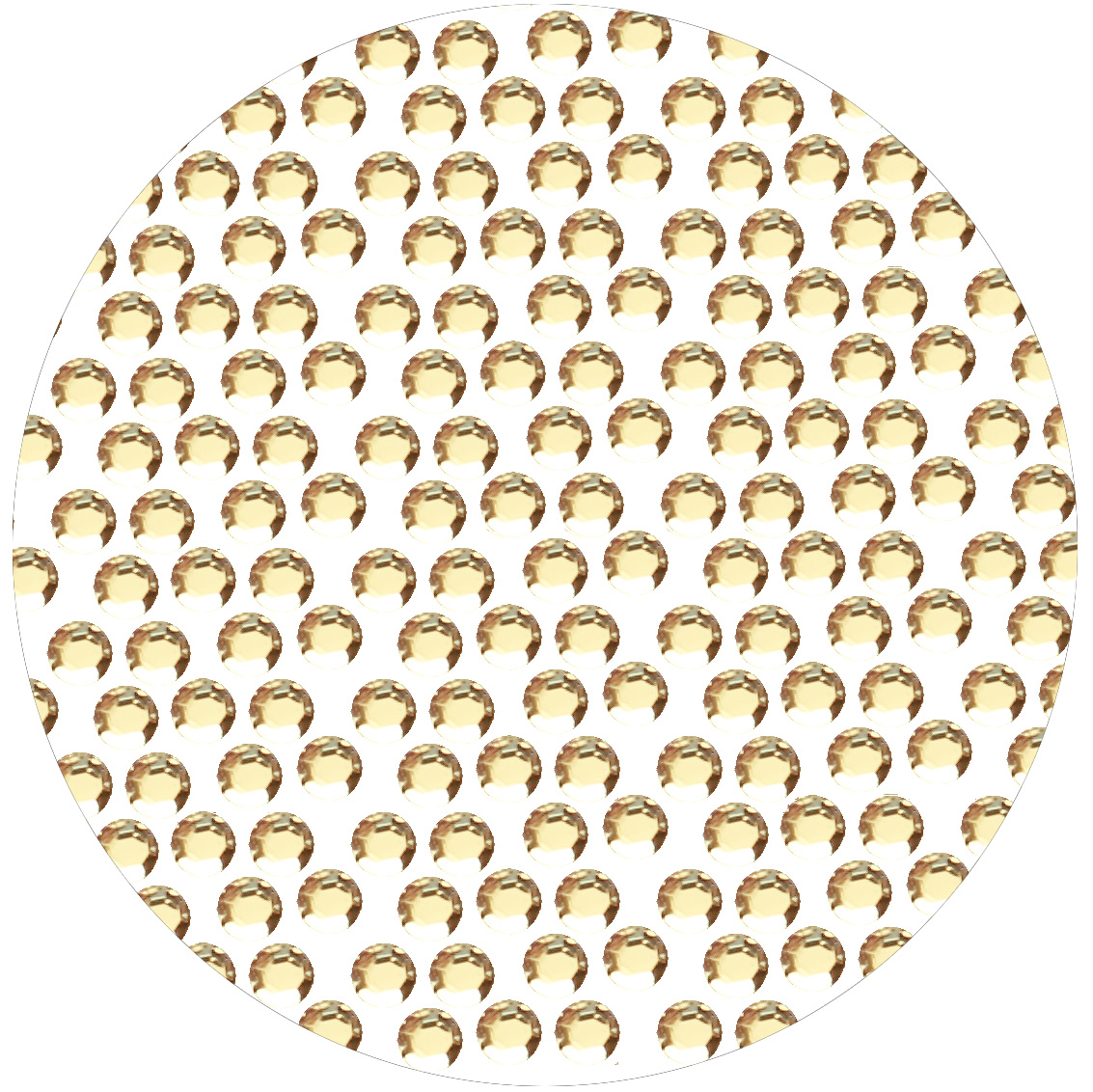 Strass rond champagne 100 pcs
