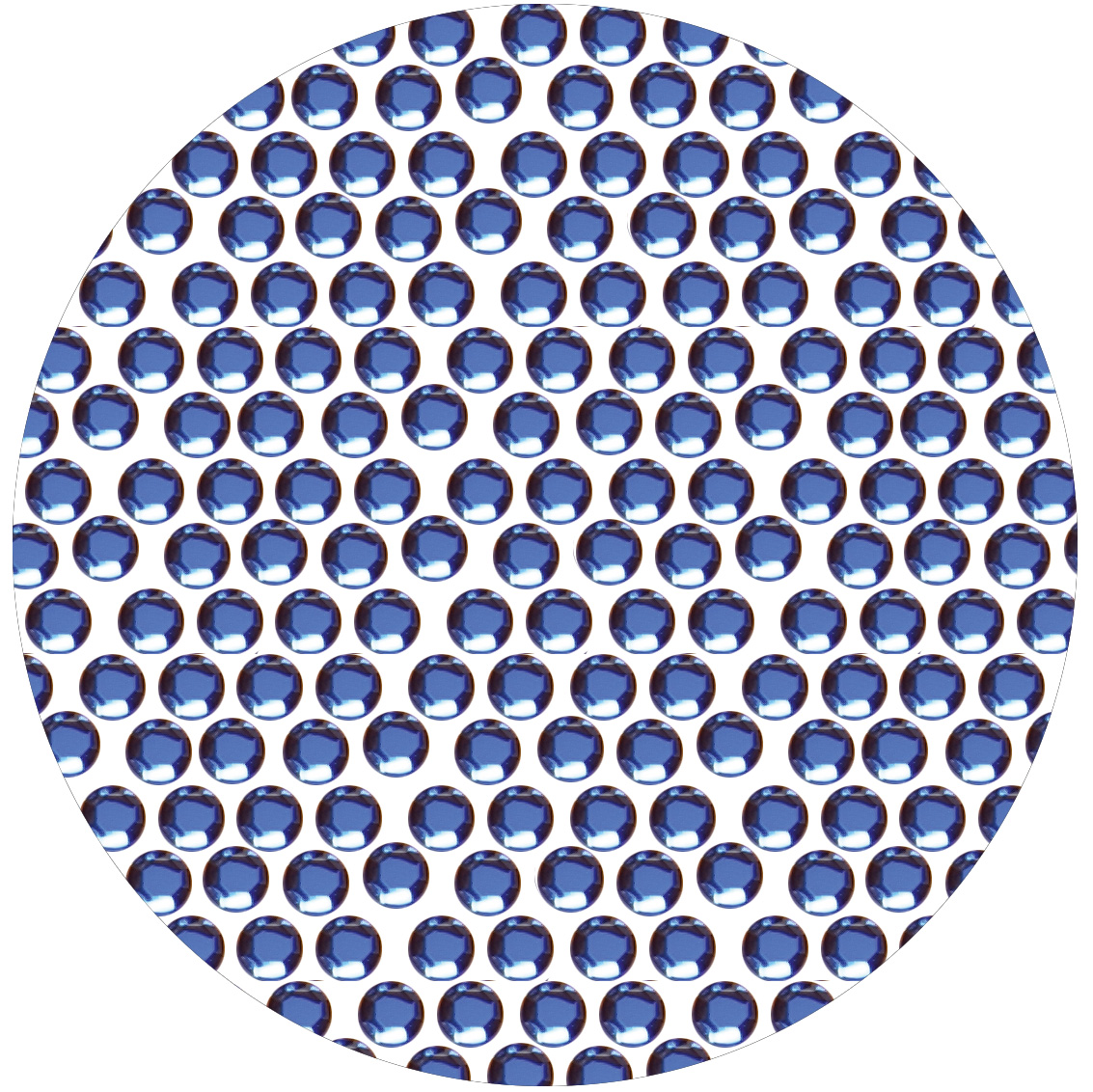 Strass ronds bleu clair 100 pcs