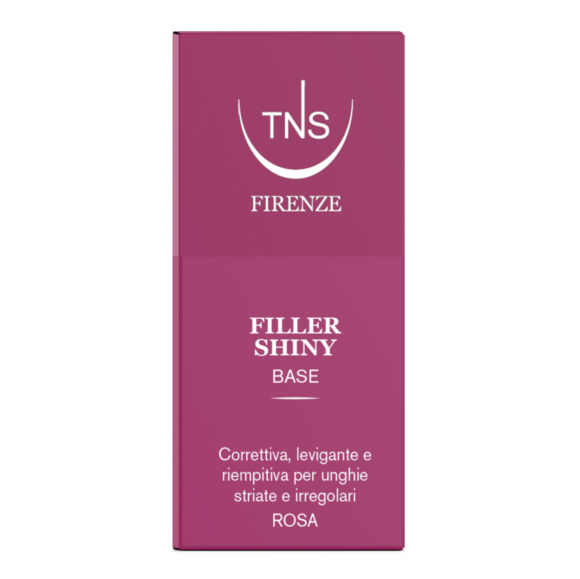 Base smalto levigante per unghie Filler Shiny Rosa TNS 10 ml