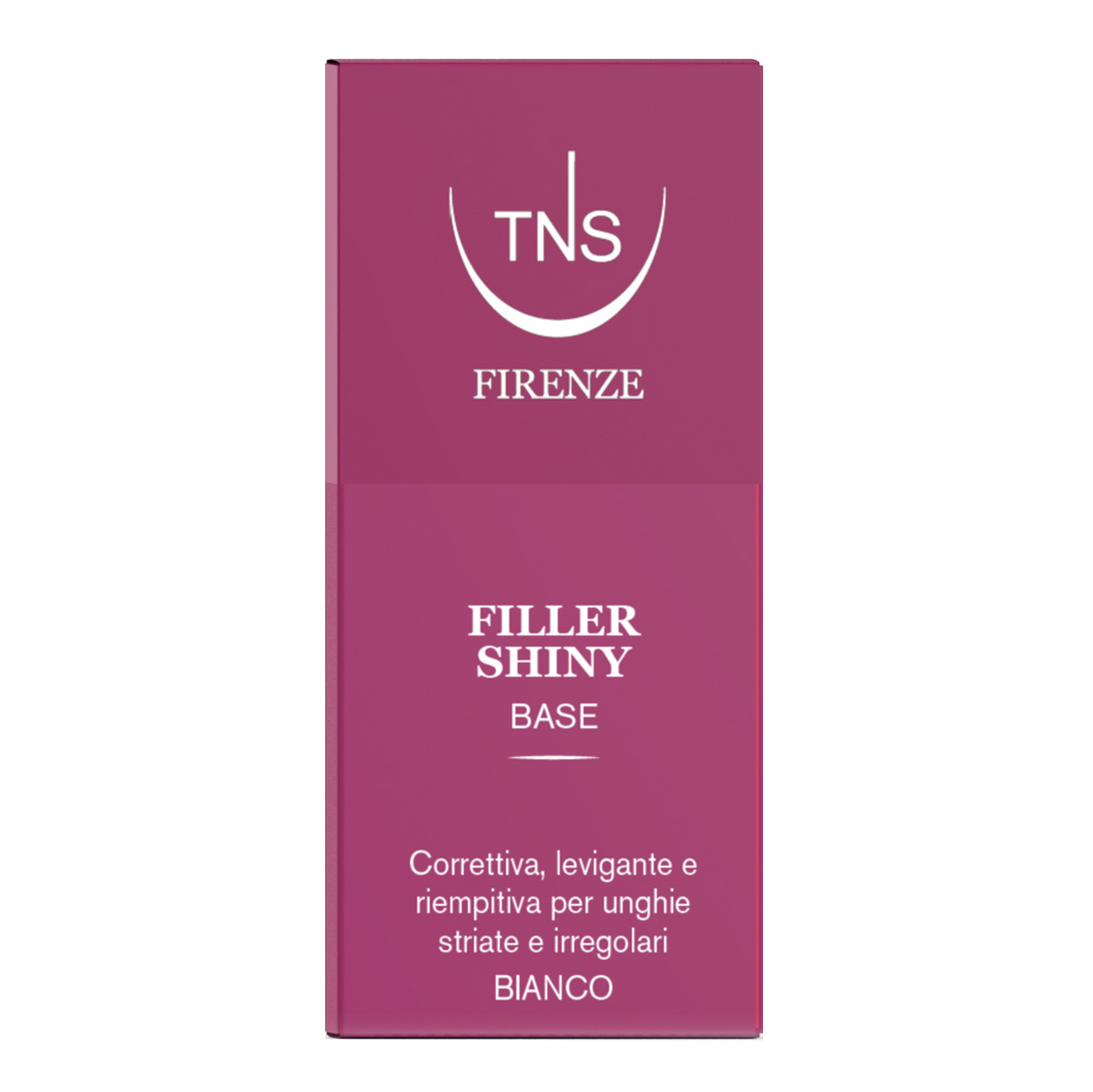 Base smalto levigante per unghie Filler Shiny Bianco TNS 10 ml