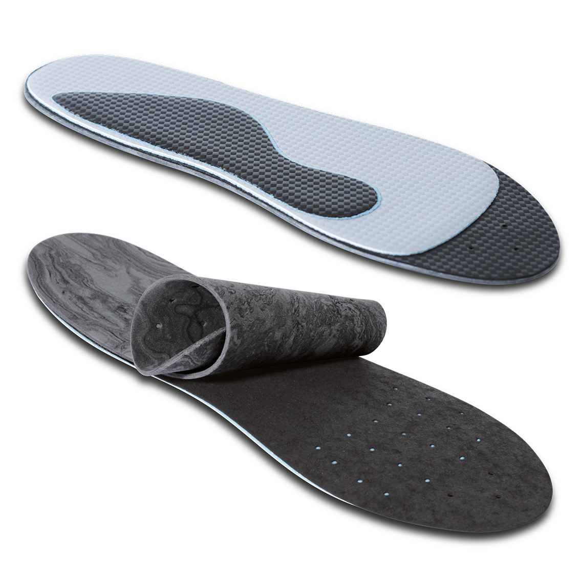 Cycling insoles to be heat-sealed and thermoformed