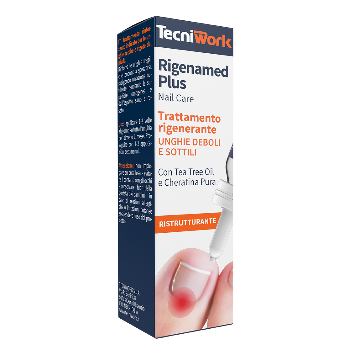 Trattamento rigenerante per unghie deboli e sottili Rigenamed Plus 15 ml