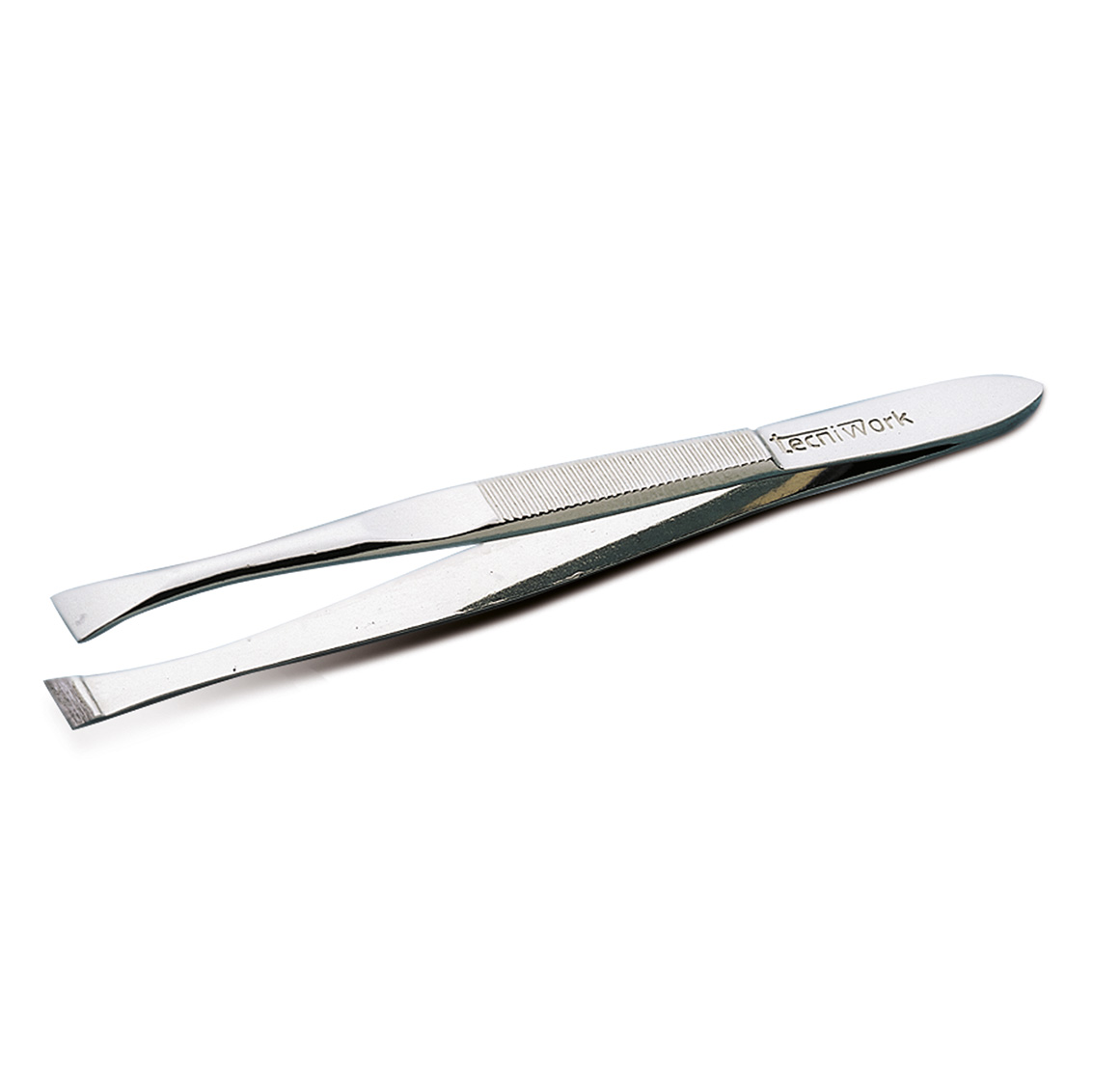 Professional Chrome-Nickel Eyebrow Tweezers with Straight Point