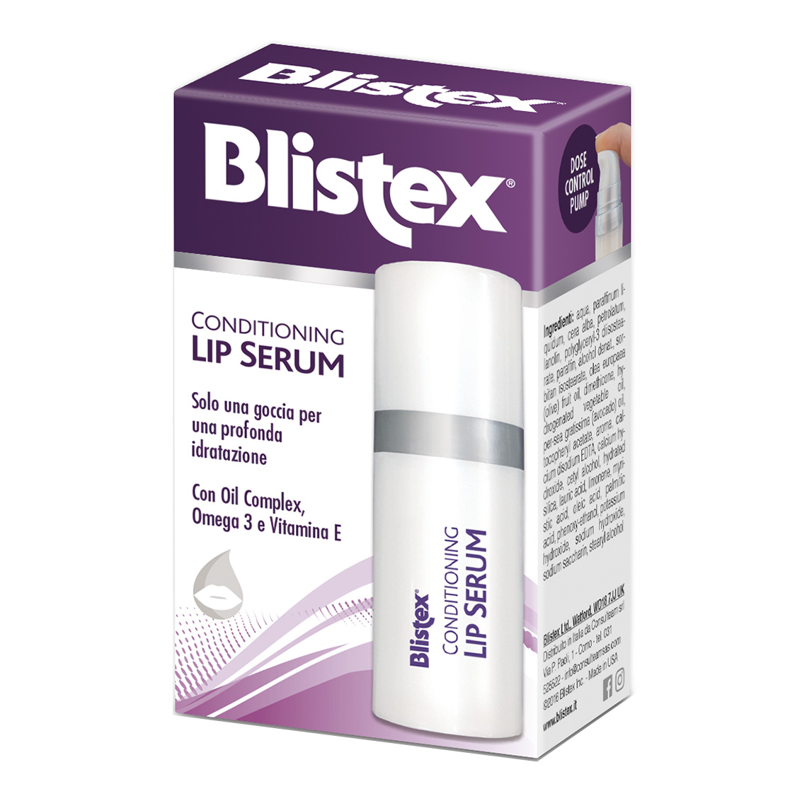 Blistex siero labbra Conditioning Lip Serum idratante e nutriente Espositore 12 pz con Tester