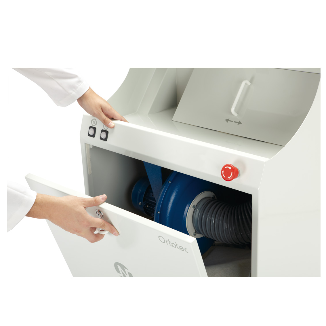 ORTOTEC SCHLEIFMASCHINE+ABSAUGUNG