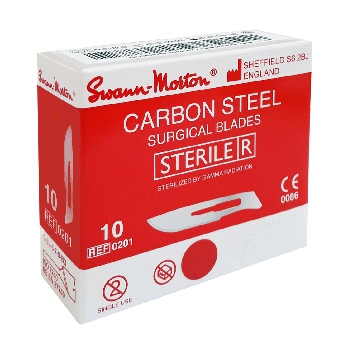 Sterile, single-use professional scalpel blades Swann-Morton