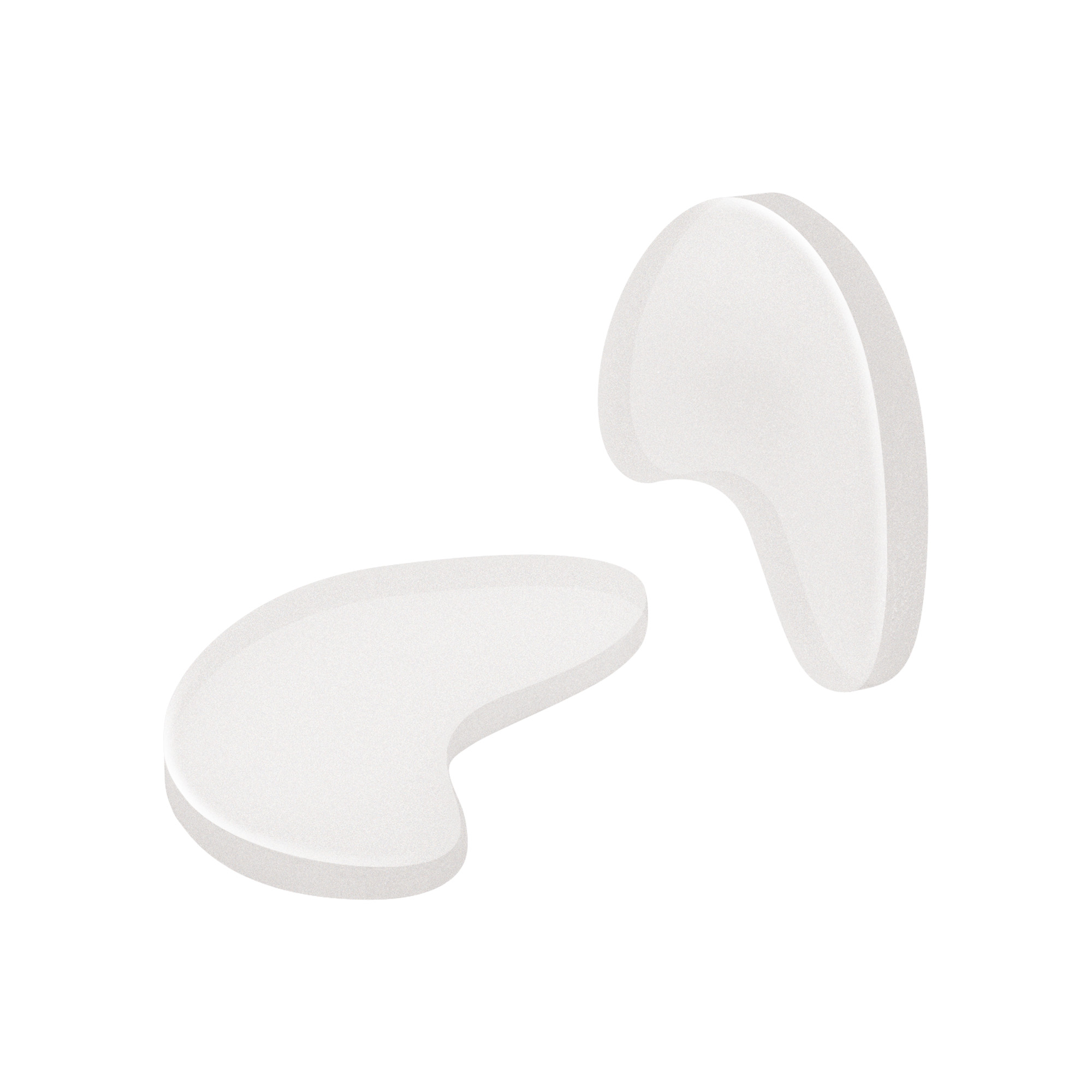 Séparateur d'orteils transparent en Tecniwork Polymer Gel, taille Medium 24 pc