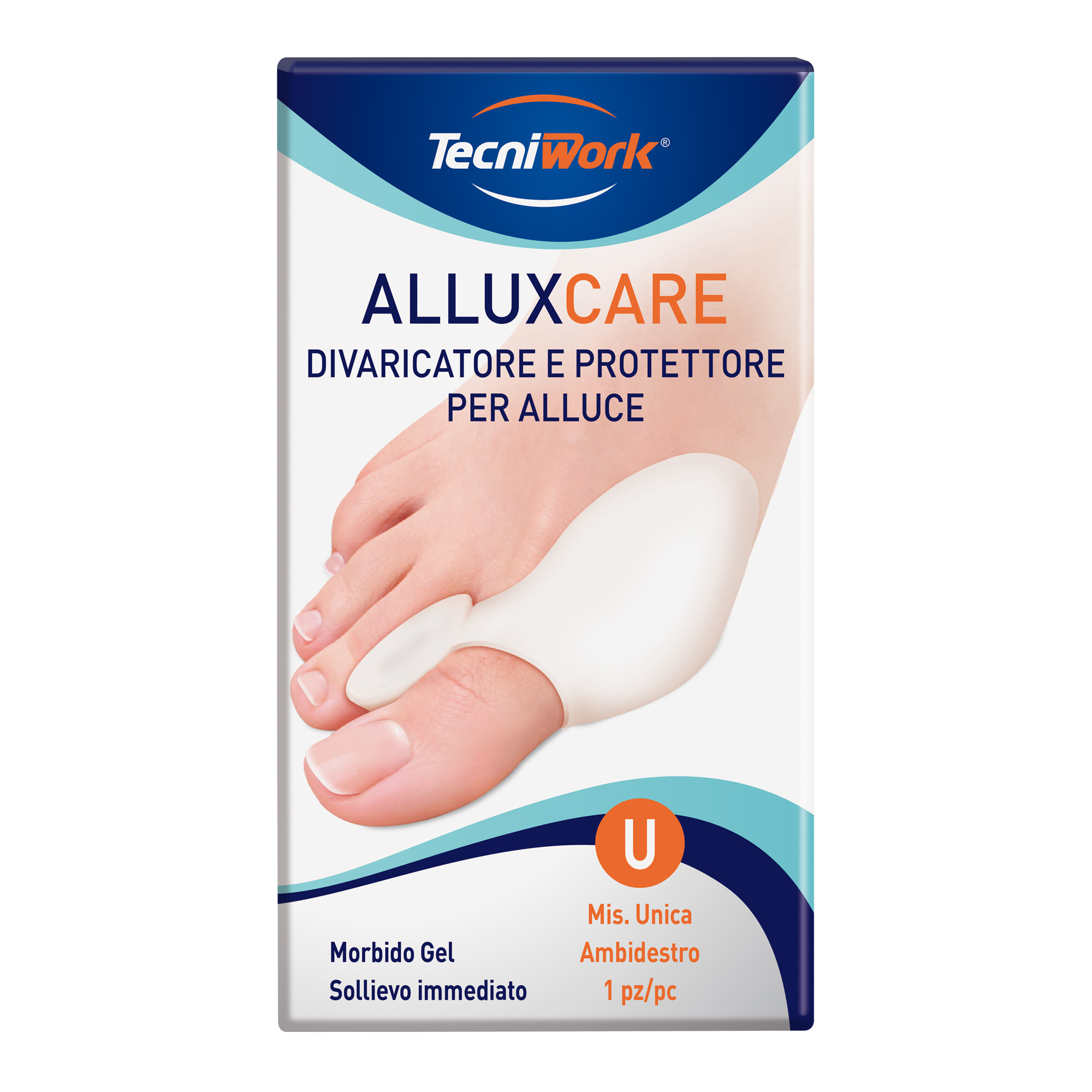 Alluxcare gel toe spreader and protector 1 pc