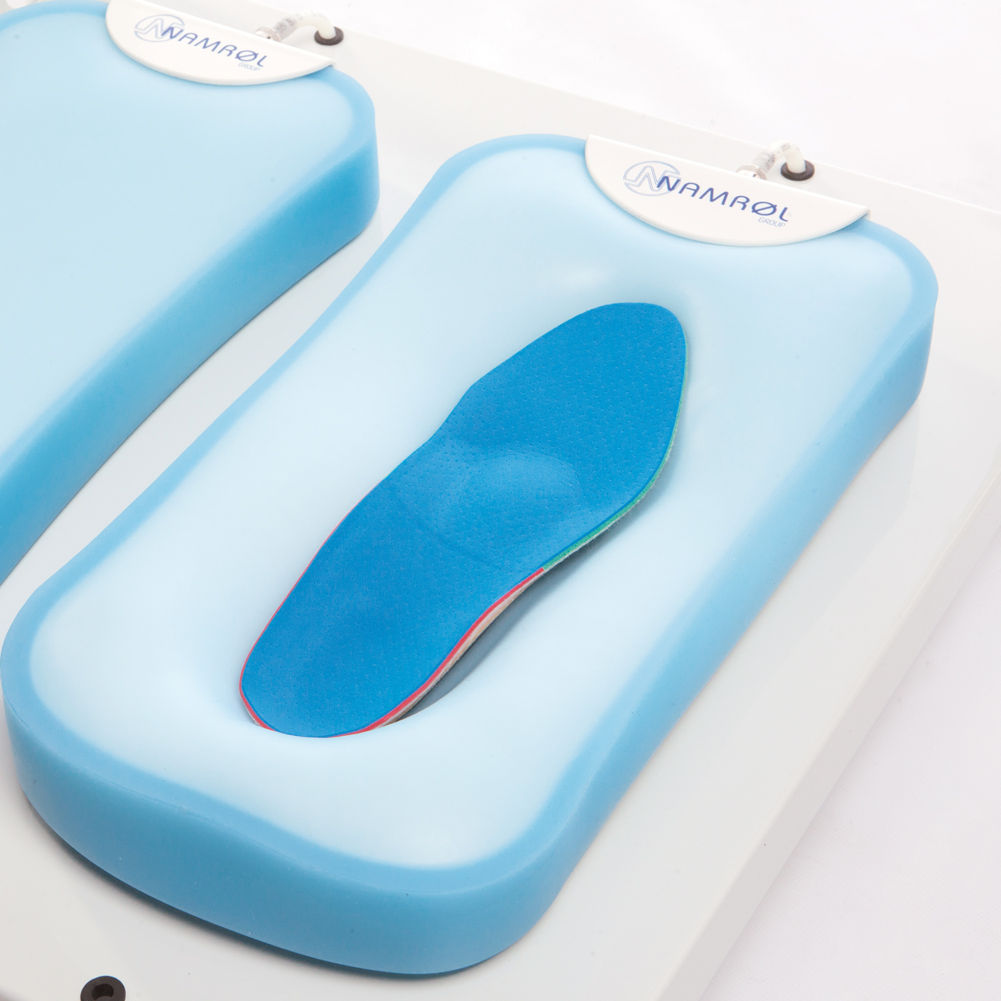 Silicone cushion with microbeads for V-Print impression taking