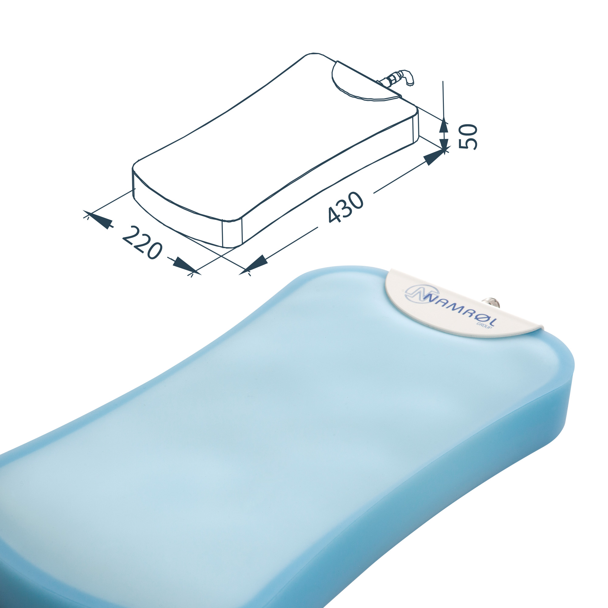 Silicone cushion with microbeads for V-Print impression taking