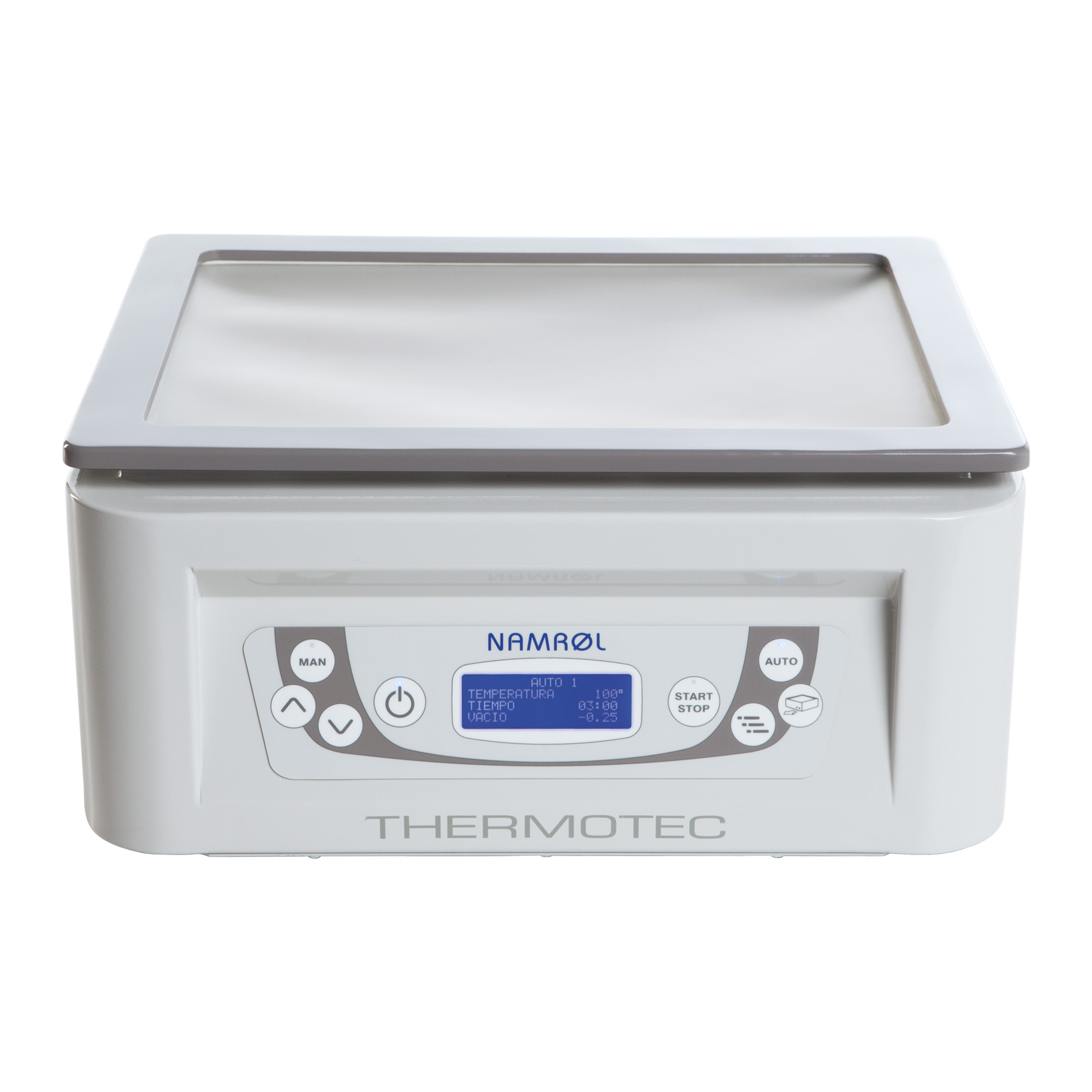 Thermotec digital thermoforming machine with foot pedal and vacuum pump