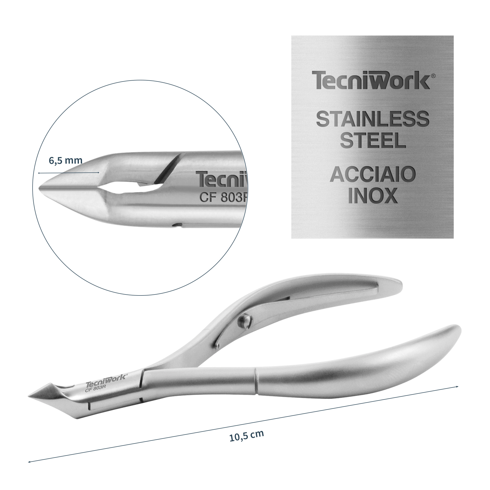 Tronchese professionale per cuticole Taglio 6,5 mm