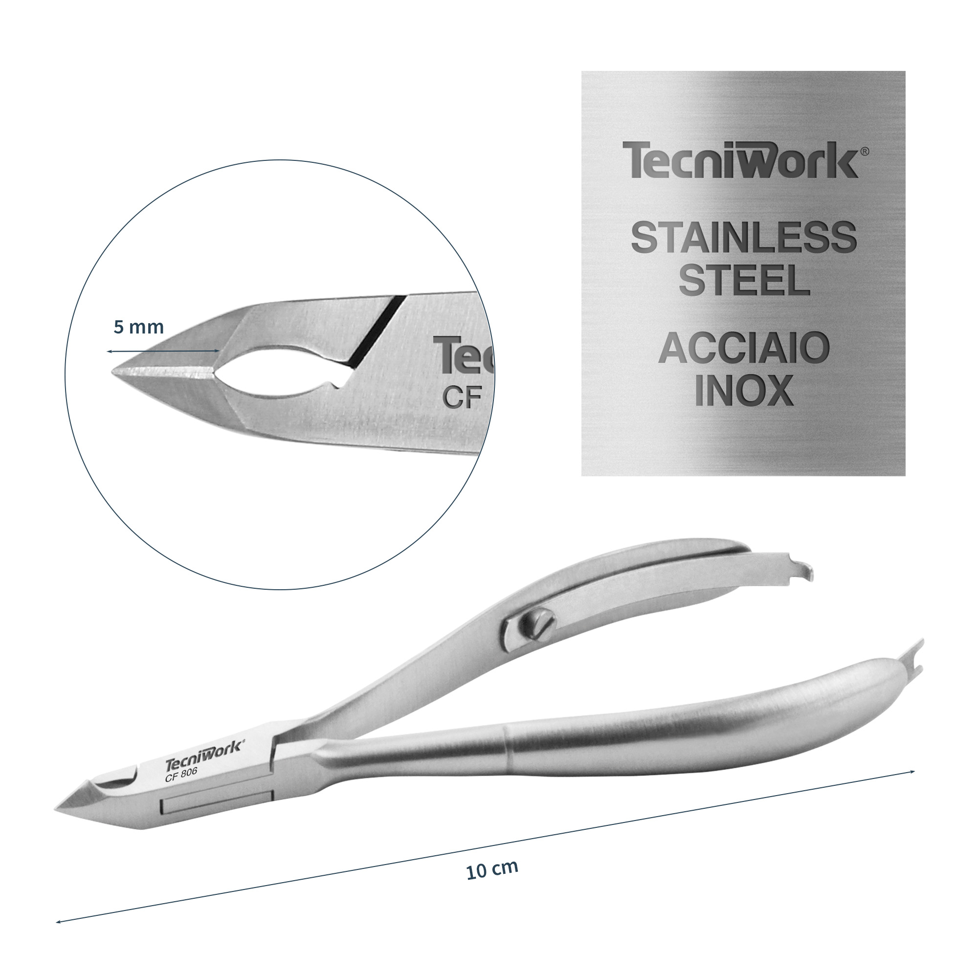 Tronchese professionale per cuticole Taglio 5 mm