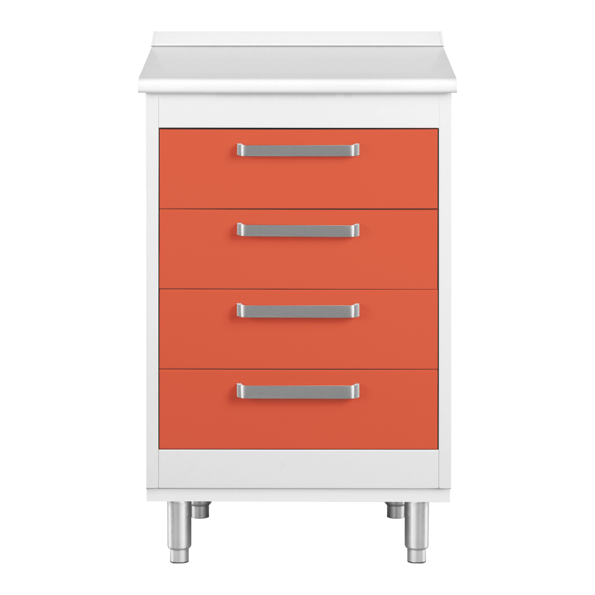 Module with 4 drawers and feet