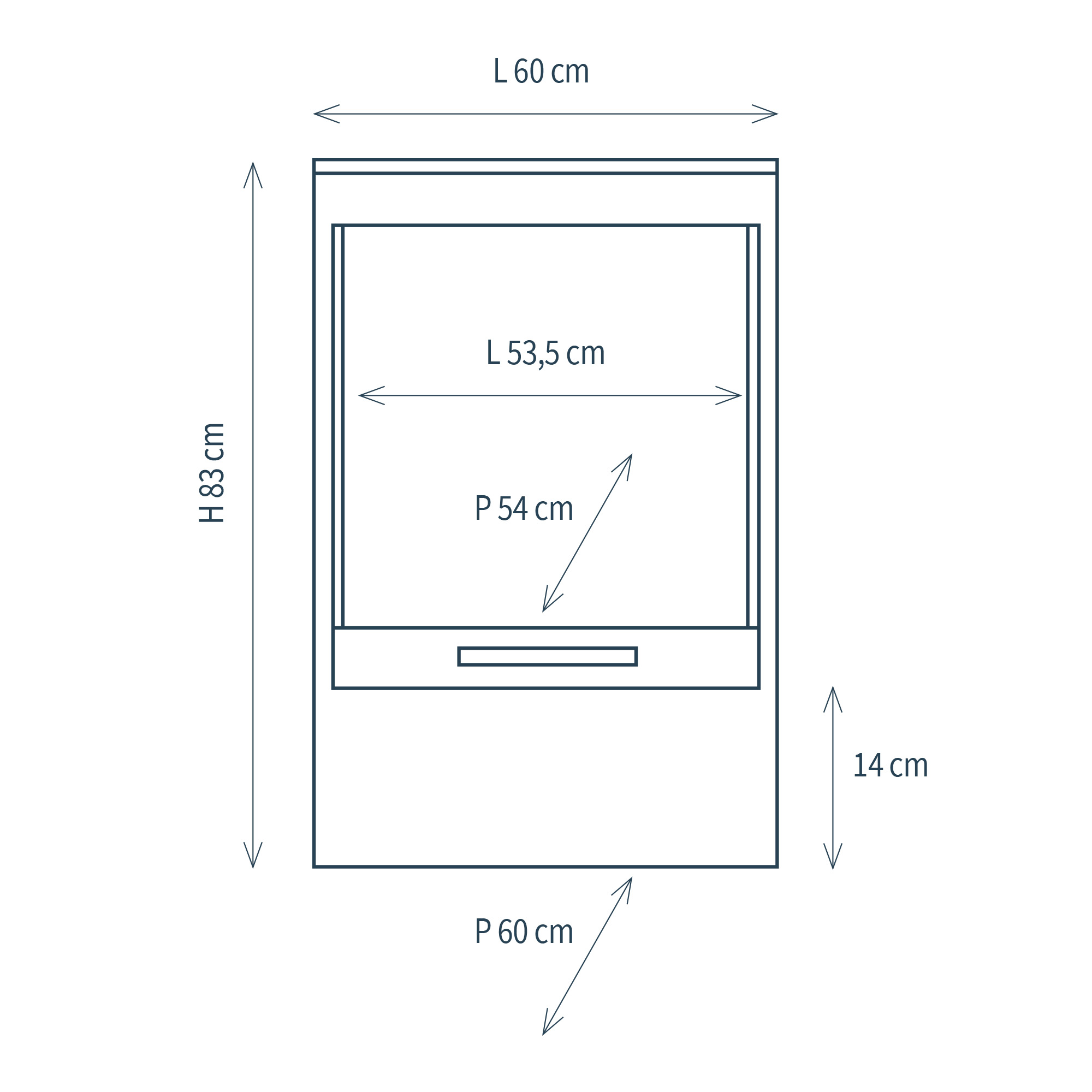 1-bay module with plinth