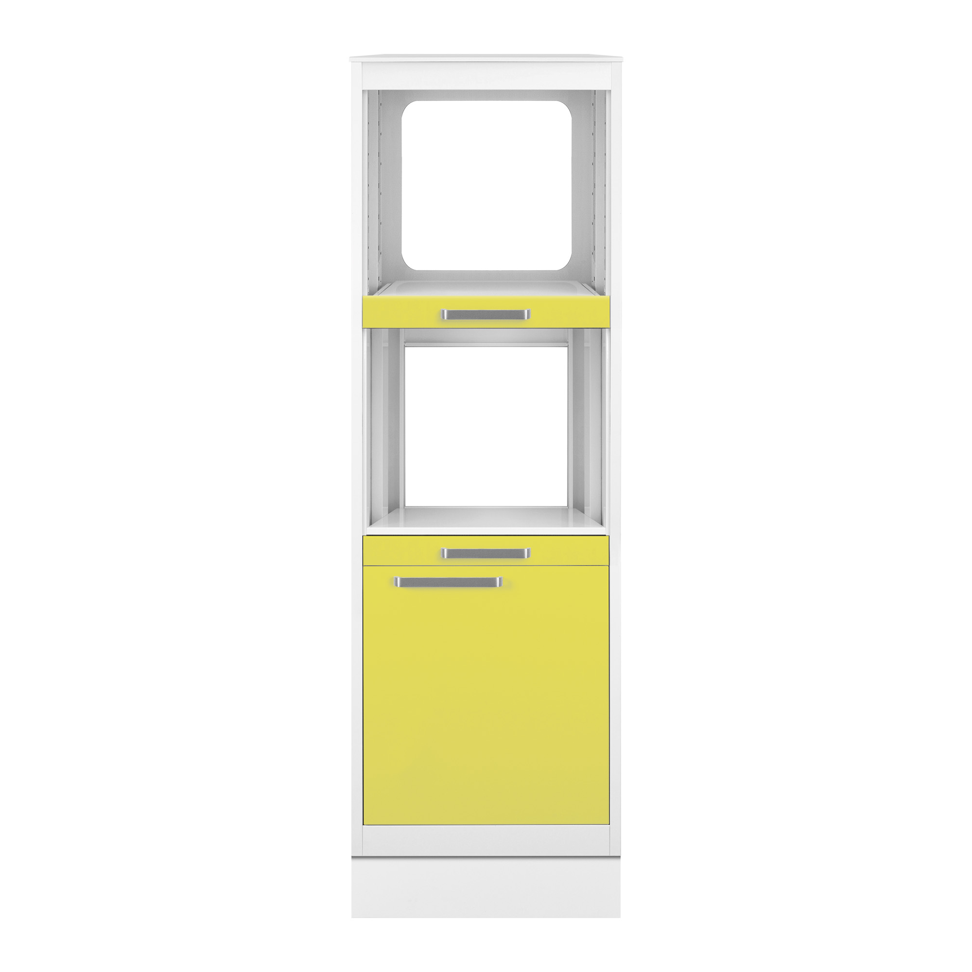 3-compartment tall unit with door and plinth