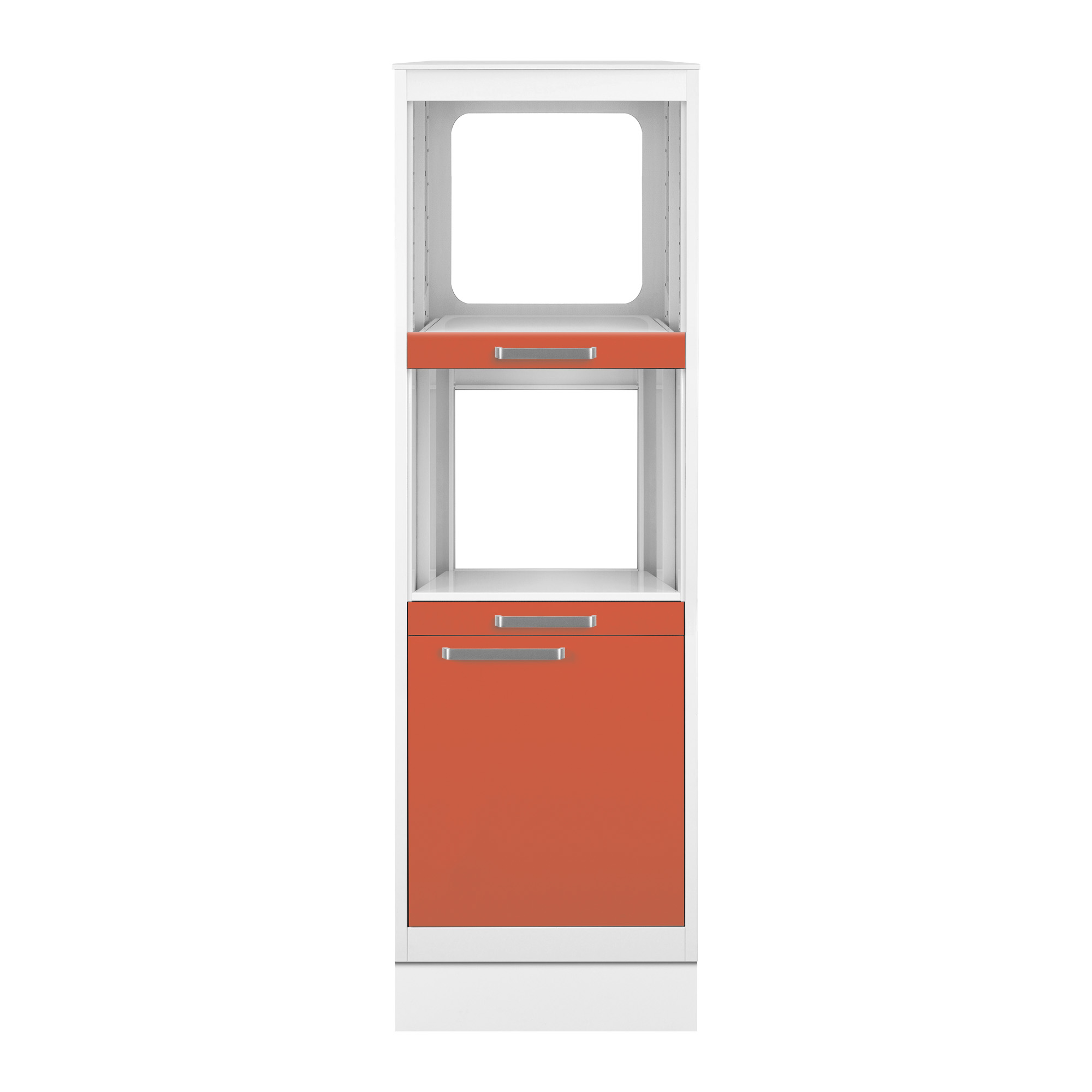 3-compartment tall unit with door and plinth