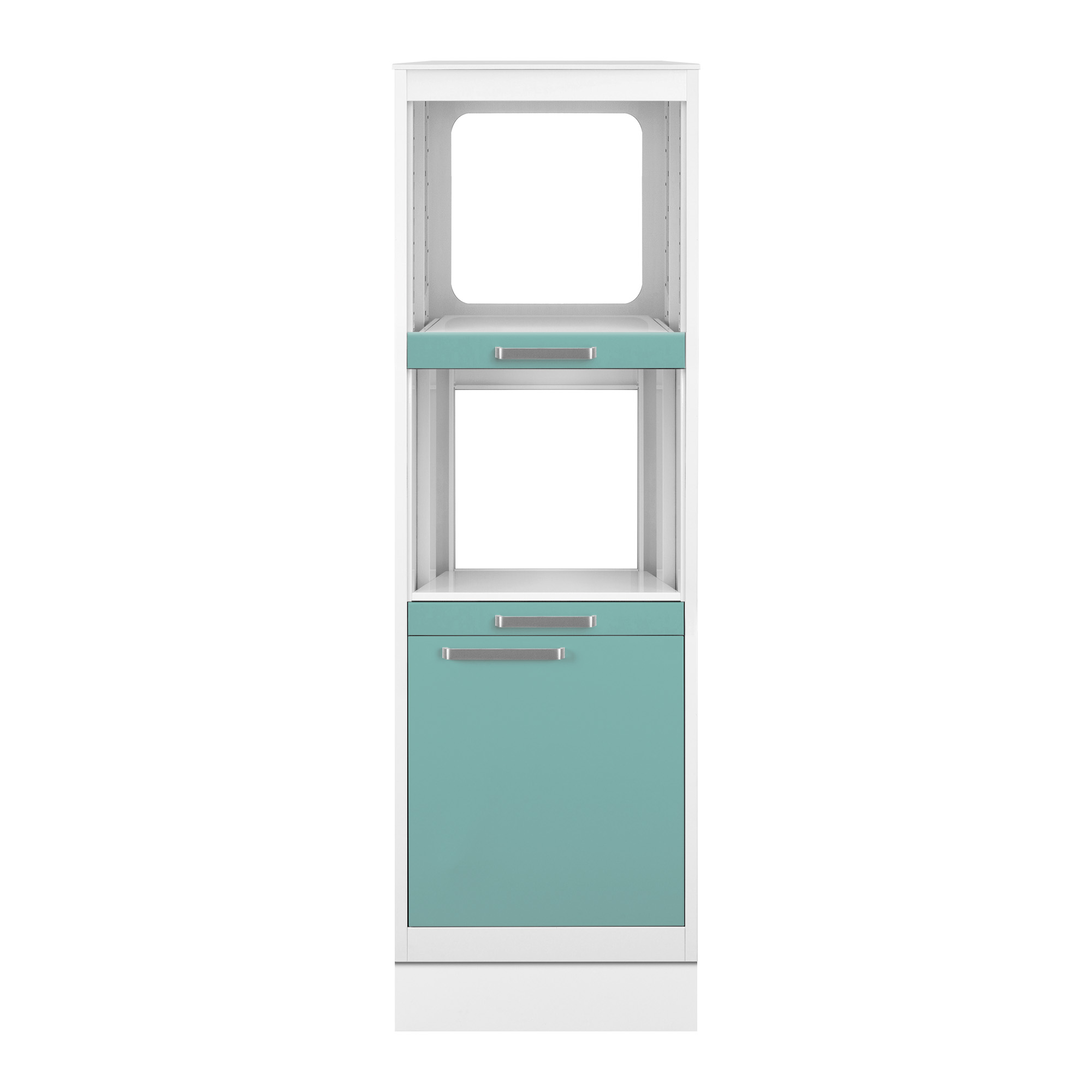 3-compartment tall unit with door and plinth