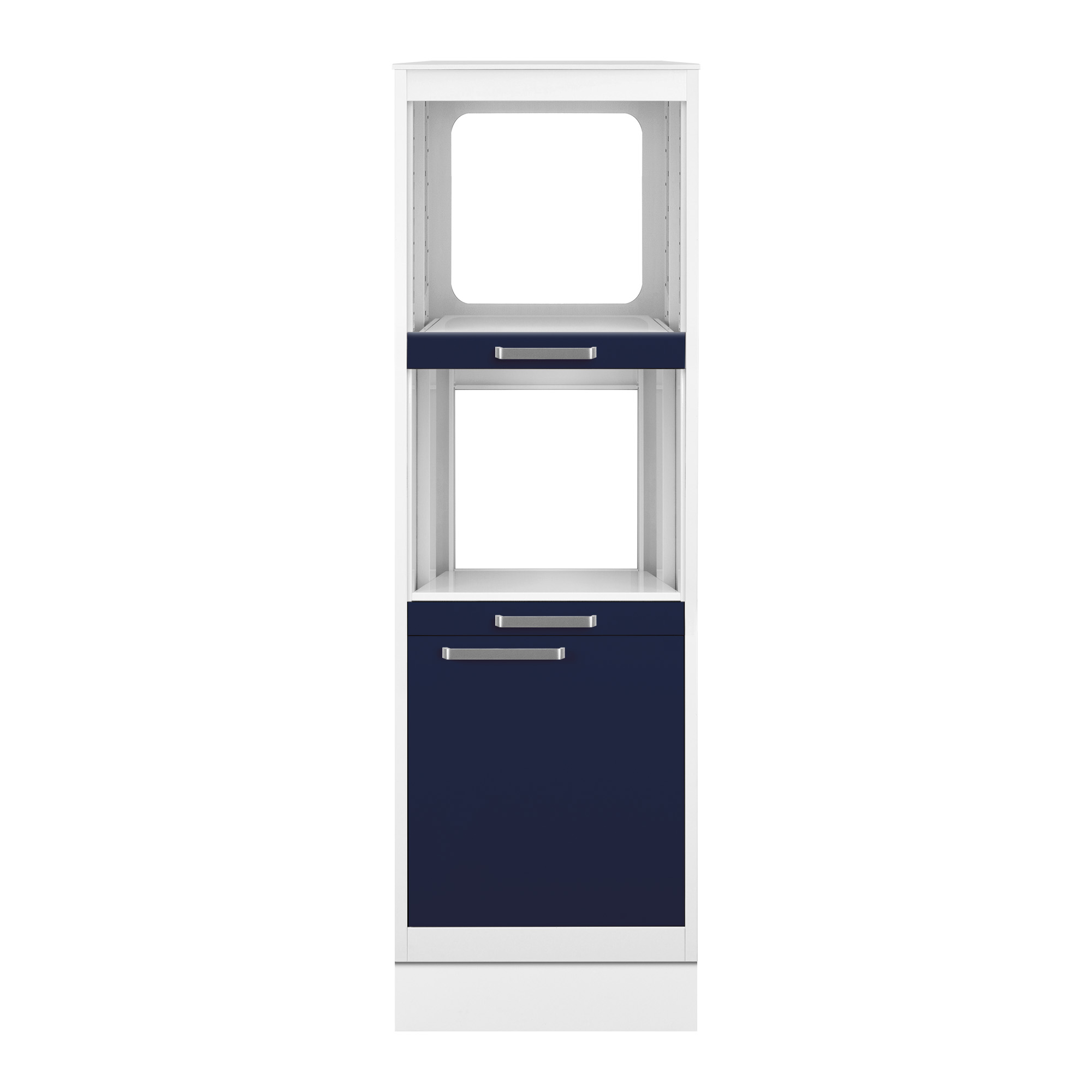 3-compartment tall unit with door and plinth