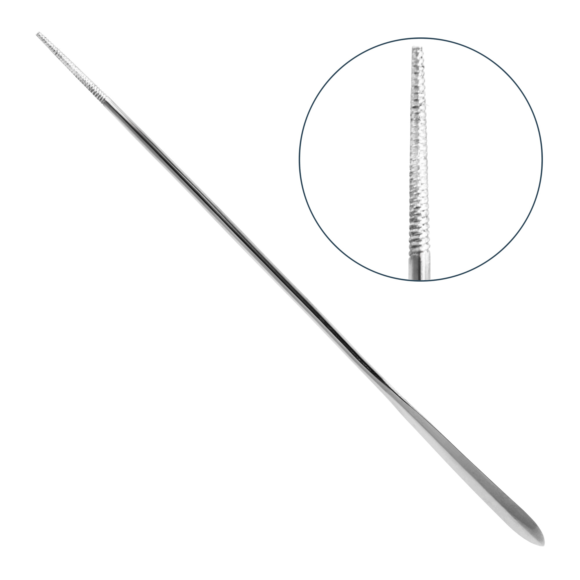 Stylet spatulé en acier inoxydable