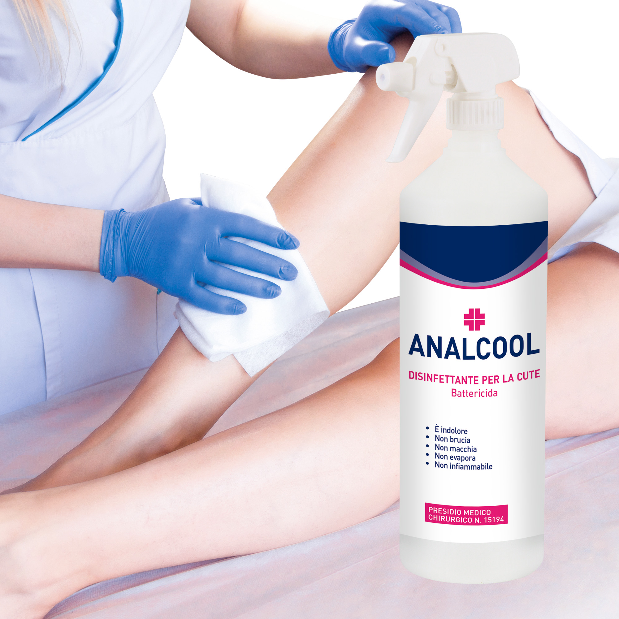 Disinfettante per la cute senza alcool Analcool 1 l