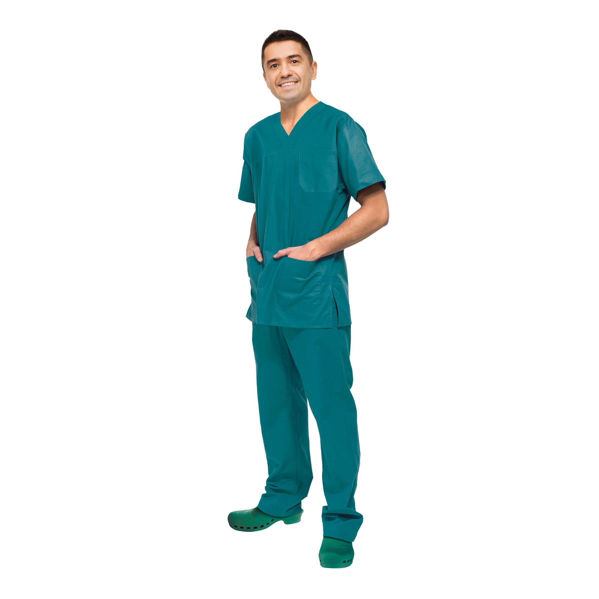 Grüne Berufshosen aus Baumwolle Unisex Größe Extra Large