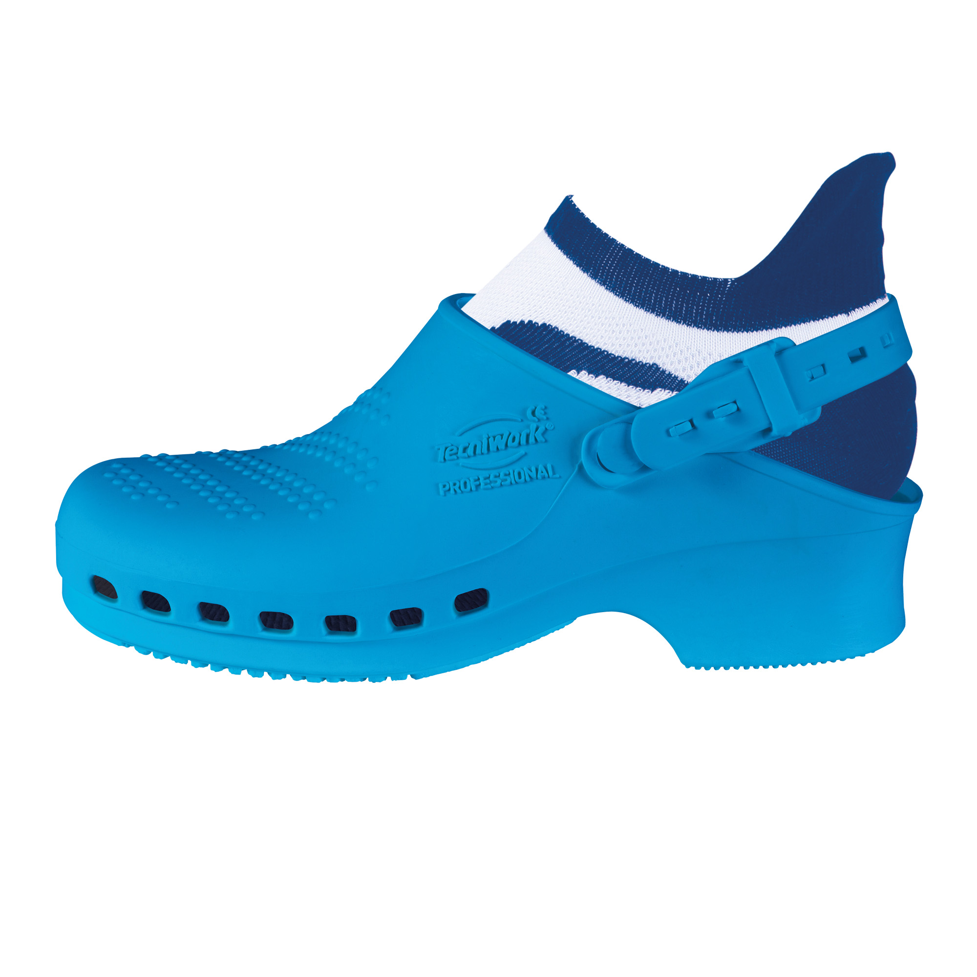 Professional sanitary clogs light blue