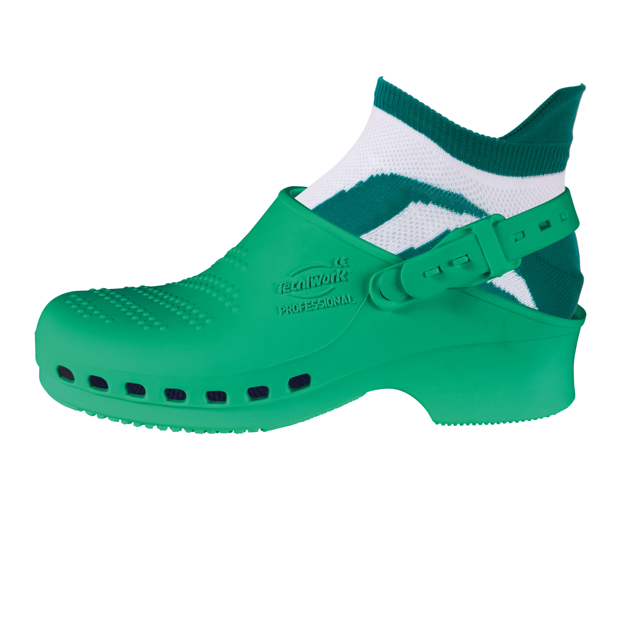 Professional sanitary clogs green