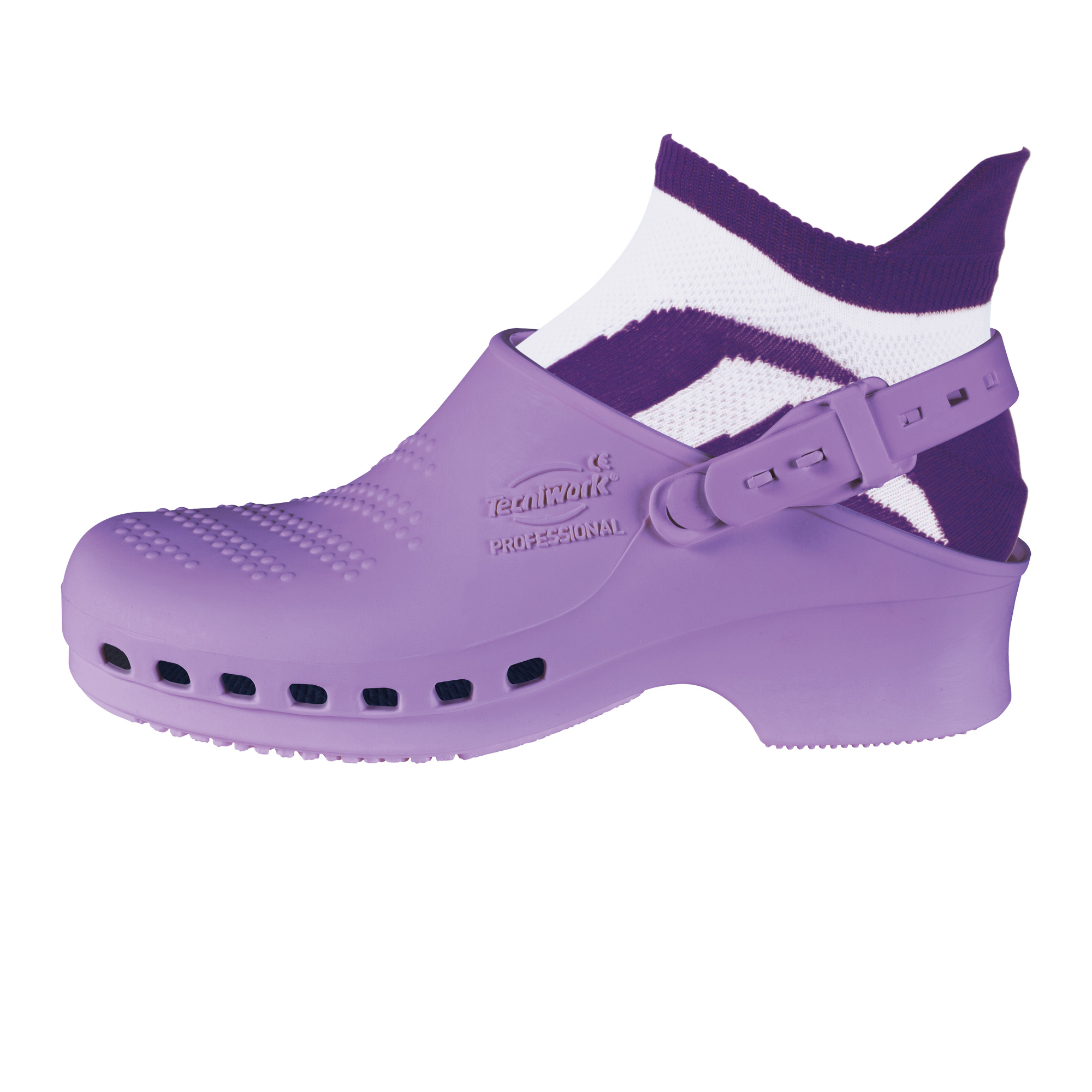 Professional sanitary clogs purple