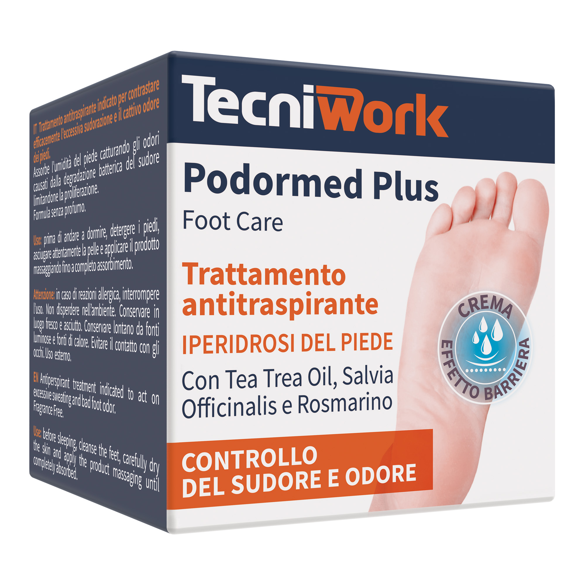 Podormed Plus crème antiperspirante pour le traitement des pieds 75 ml