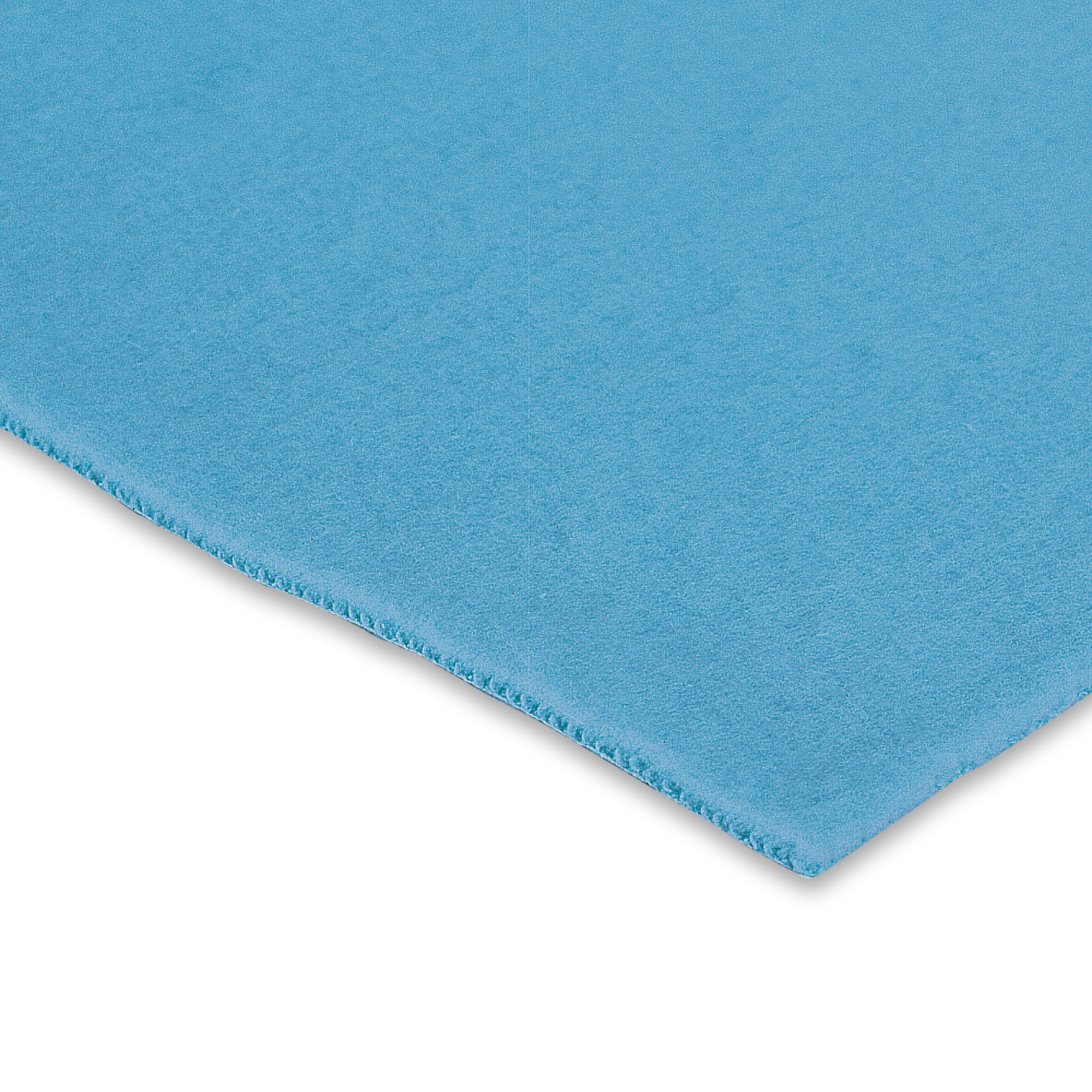 Feutre Fleecy Web Bleu en pure coton 2 mm 22,5 x 40 cm Paquet de 4 plaques