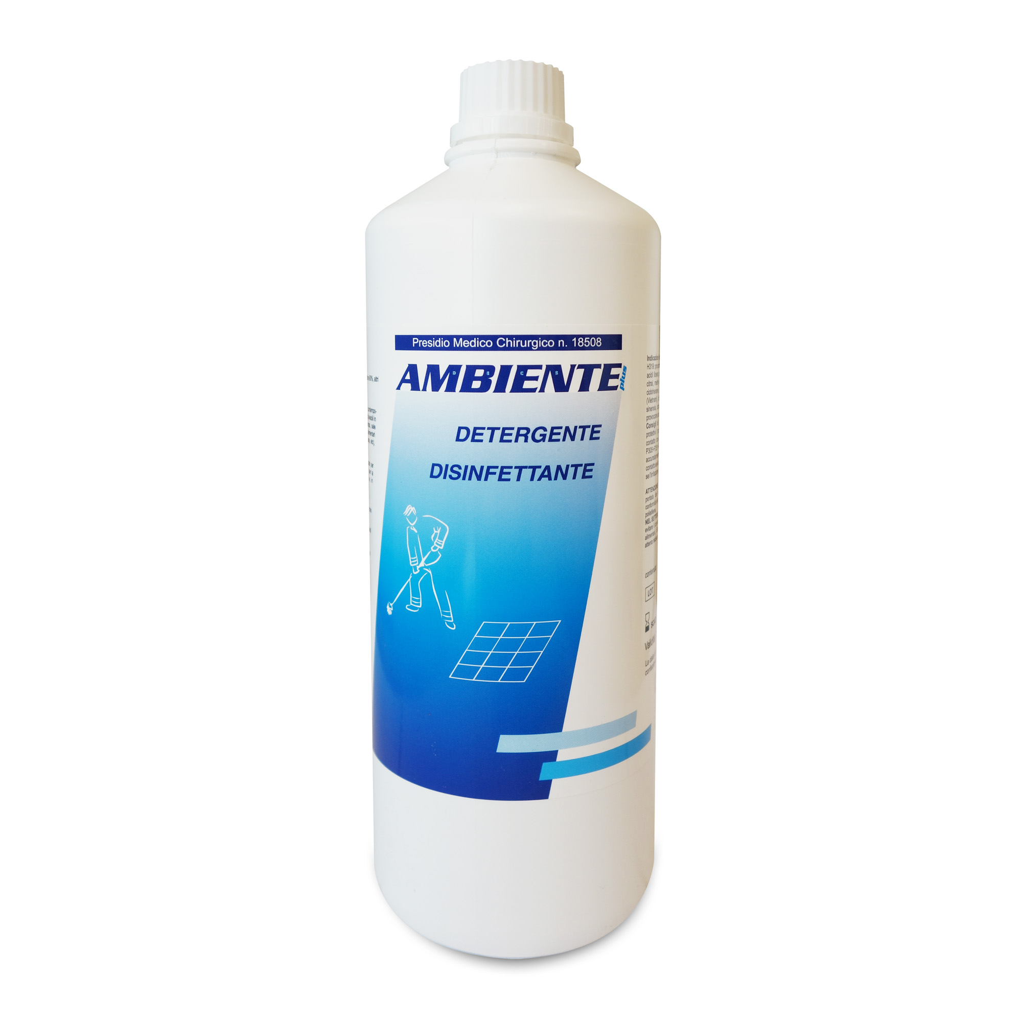 Disinfettante con sodio ipoclorito per pavimenti, superfici, attrezzature Decs Ambiente Plus 1l