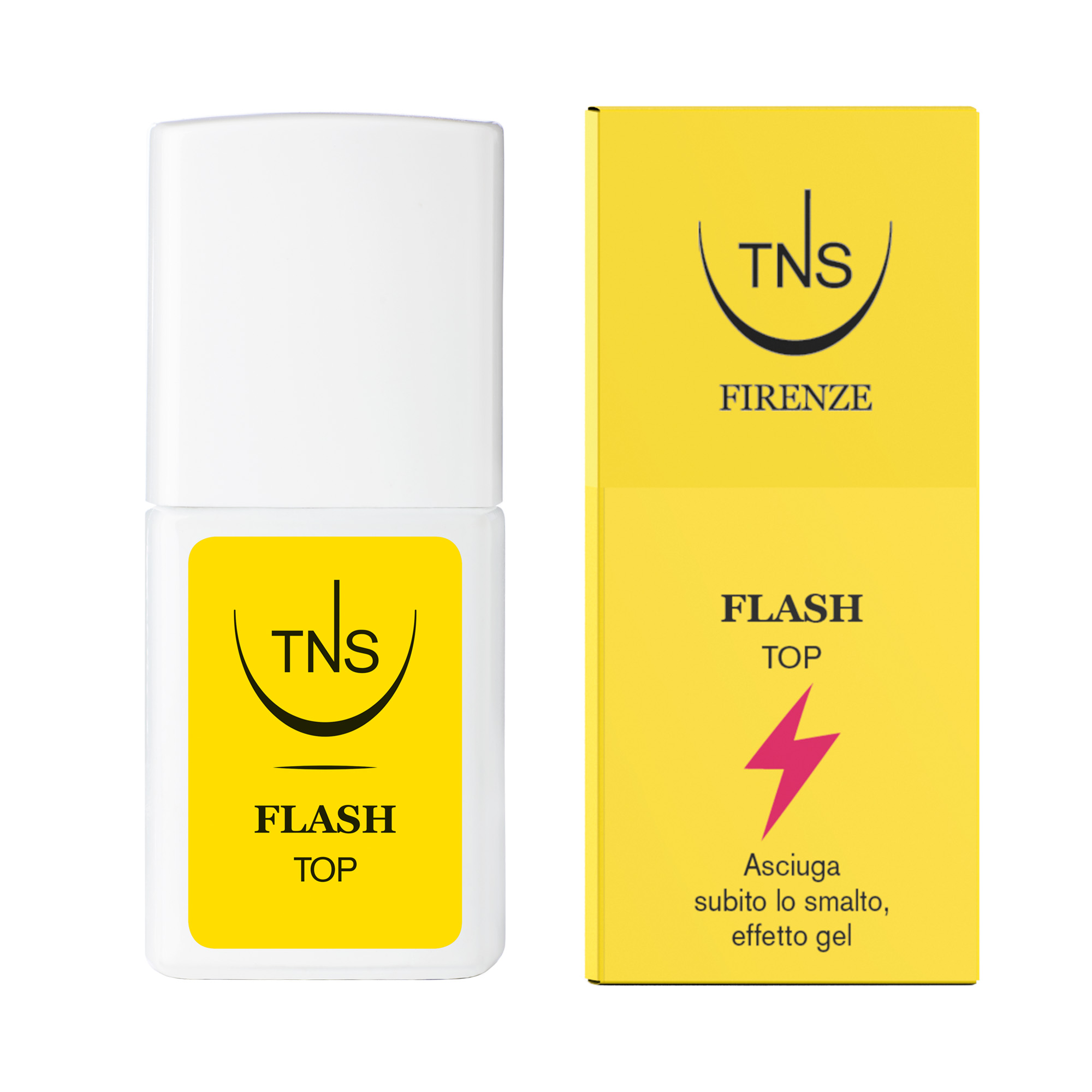 TNS Flash Ultra schnell trockender Top Coat 10 ml Display-Theke aus 16+1 Stück