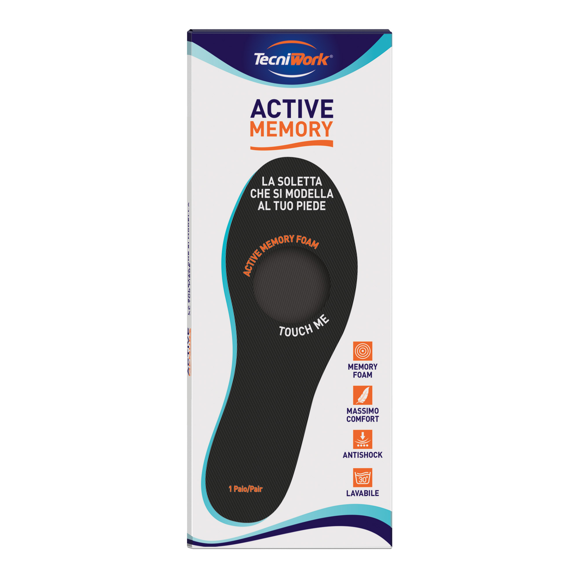 Soletta con memory foam Active Memory Misura 45 1 paio