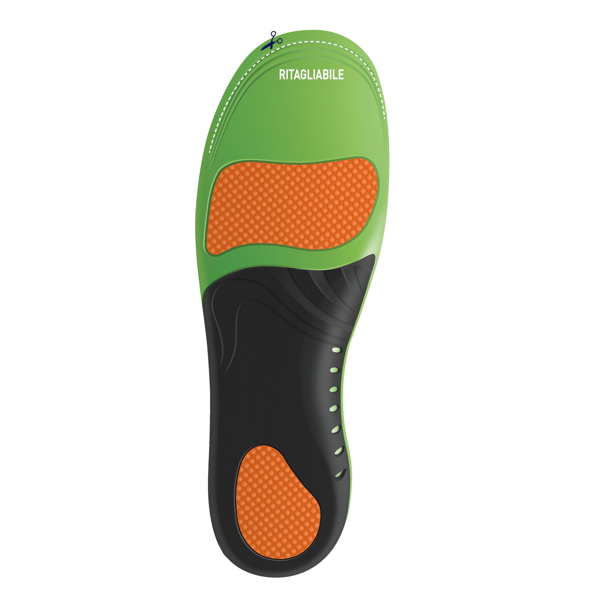 Tecniwork semelles intérieures découpables pour chaussures de sport Active Sport 1 paire