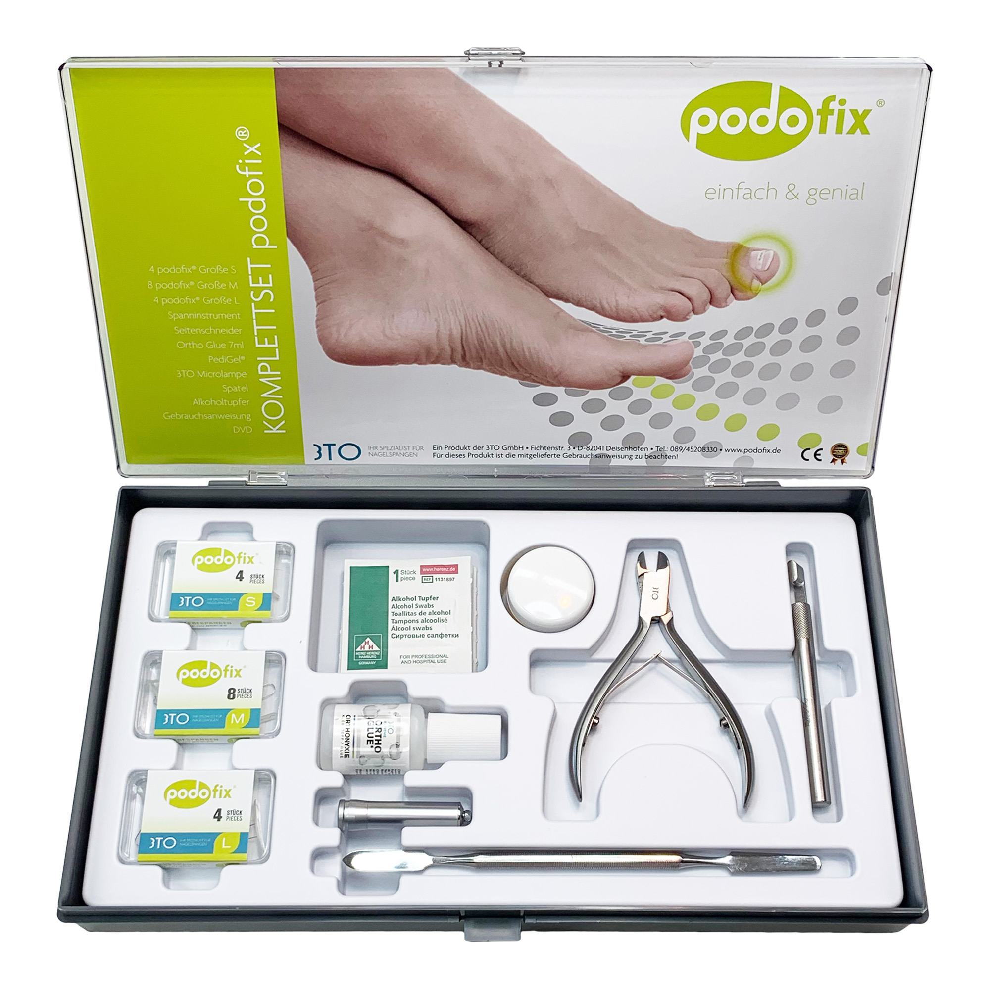 Complete active staple system Podofix Set