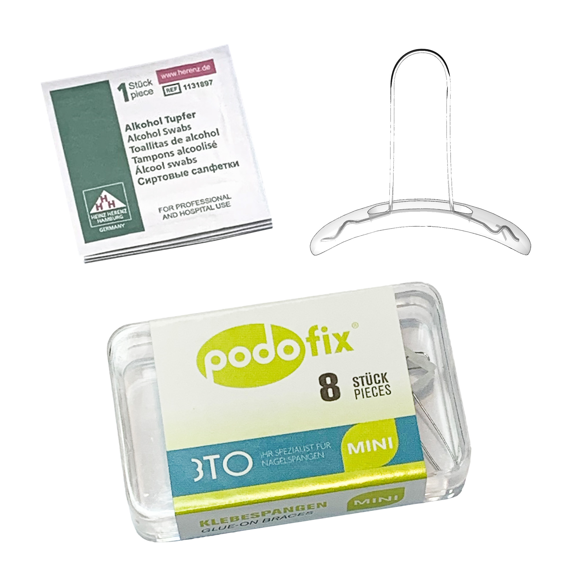 GRAFFE PODOFIX MINI 8PZ+ GARZA ALC.
