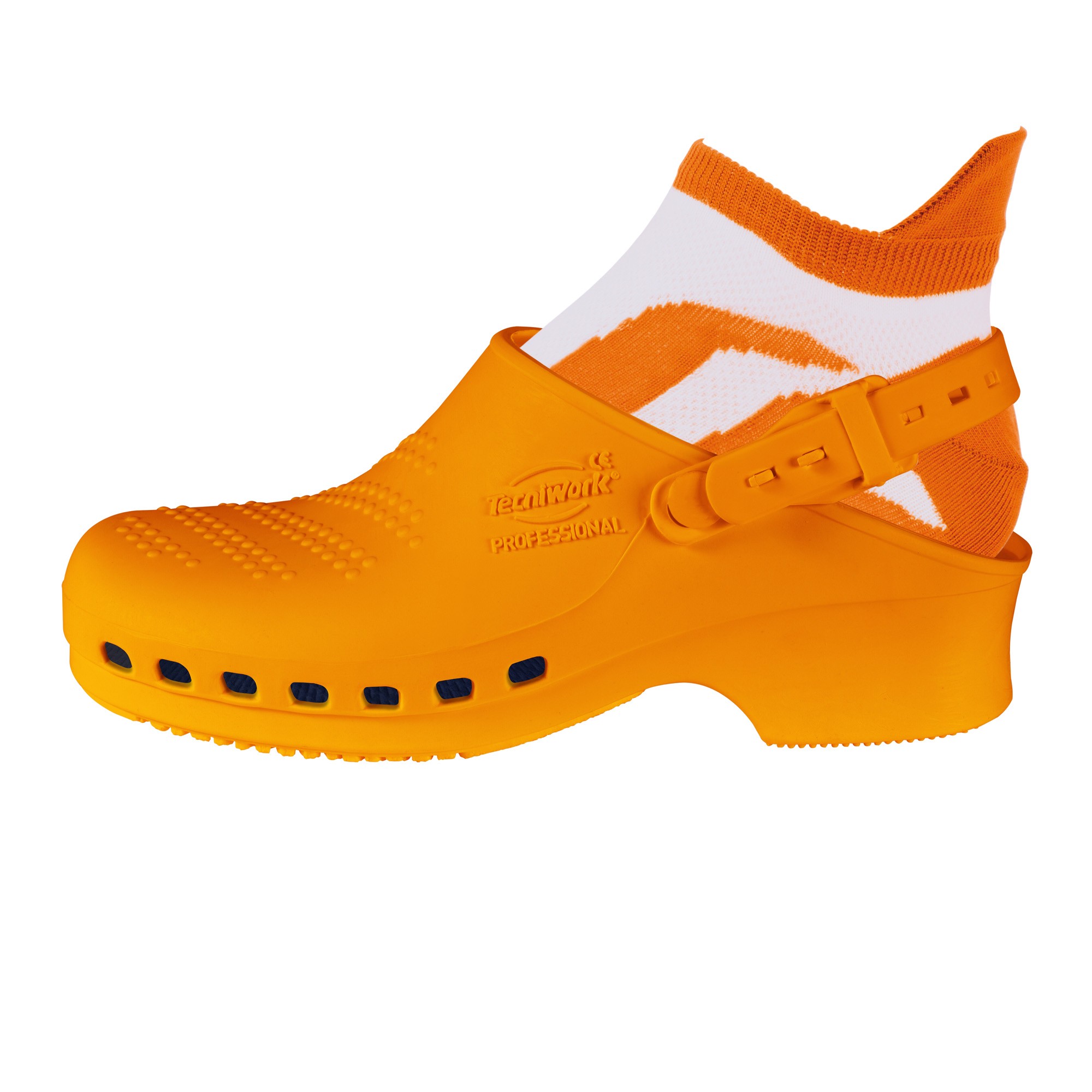 Professional sanitary clogs orange