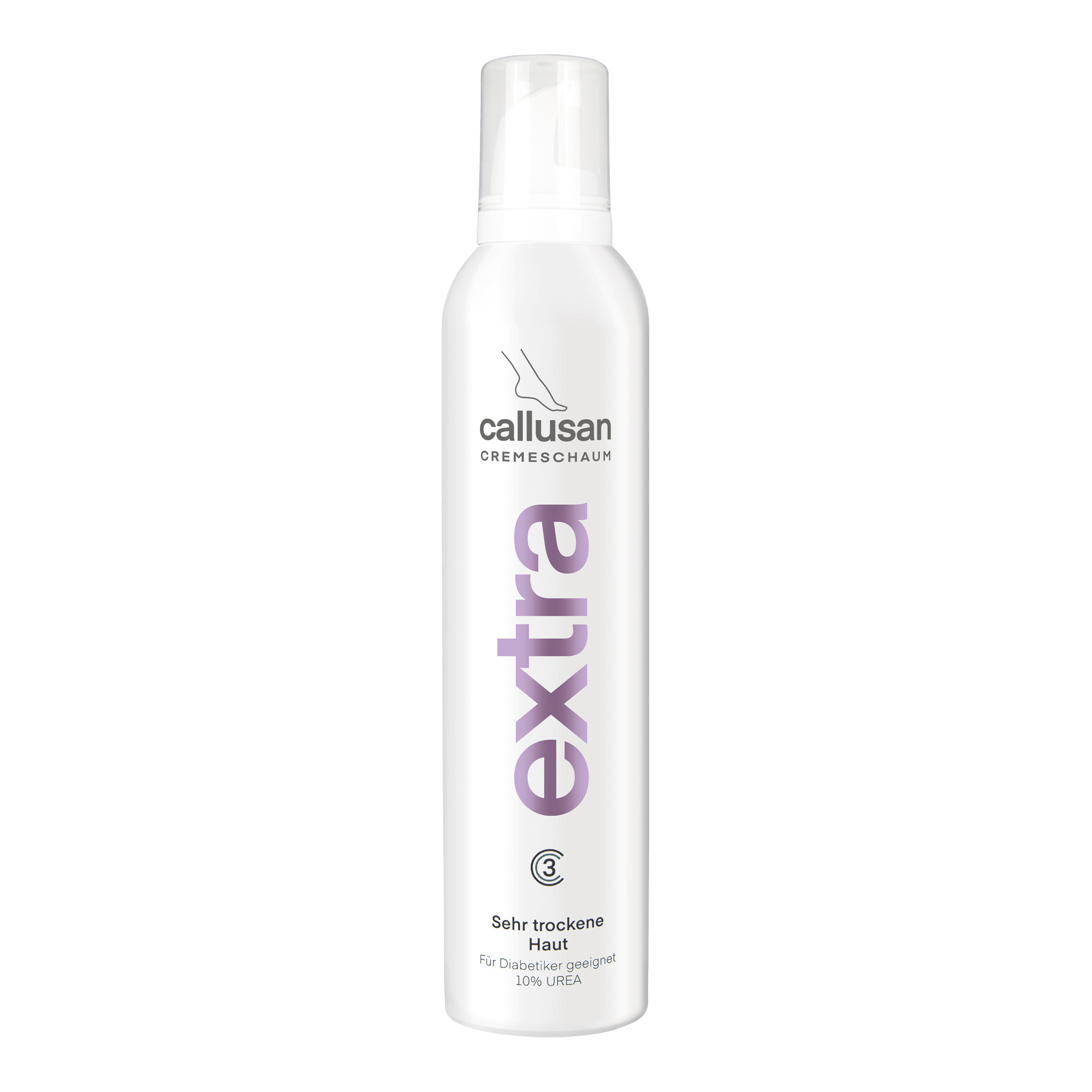 Moisturising foam for feet with very dry and dehydrated skin Callusan Extra 300 ml
