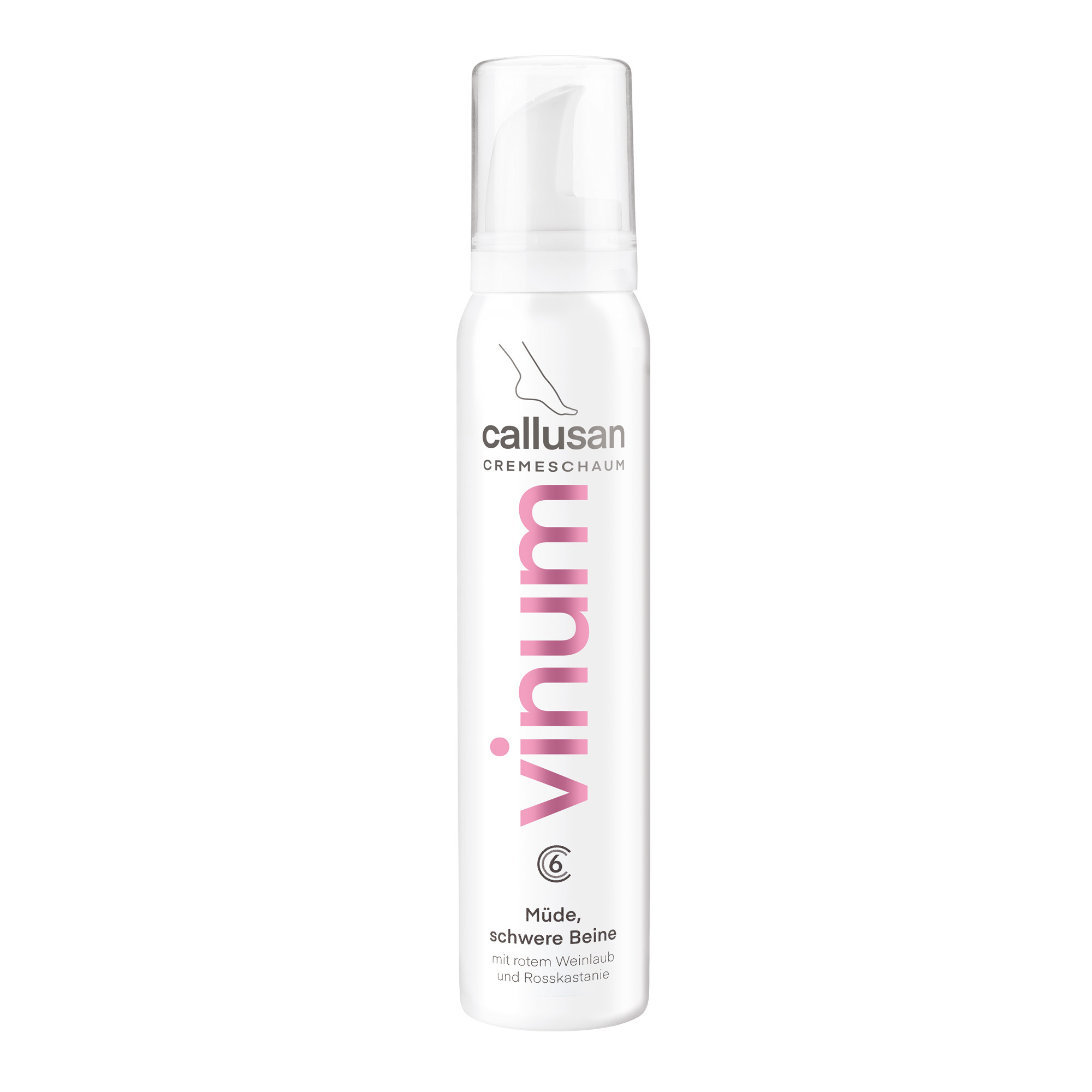 Schiuma rinfrescante per piedi e gambe pesanti Callusan Vinum 125 ml