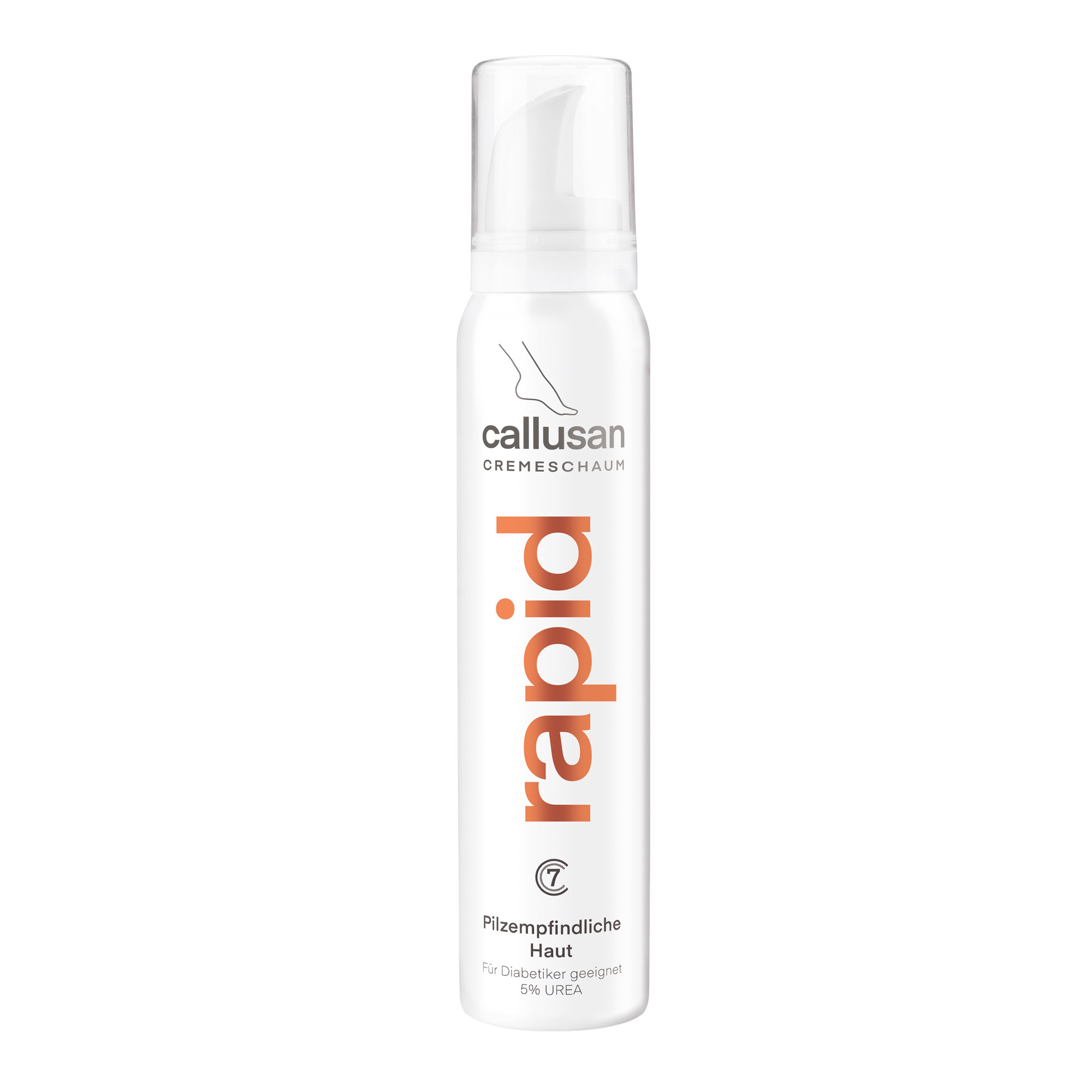 Mousse protectrice pour pieds à la peau sensible Callusan Rapid 125 ml