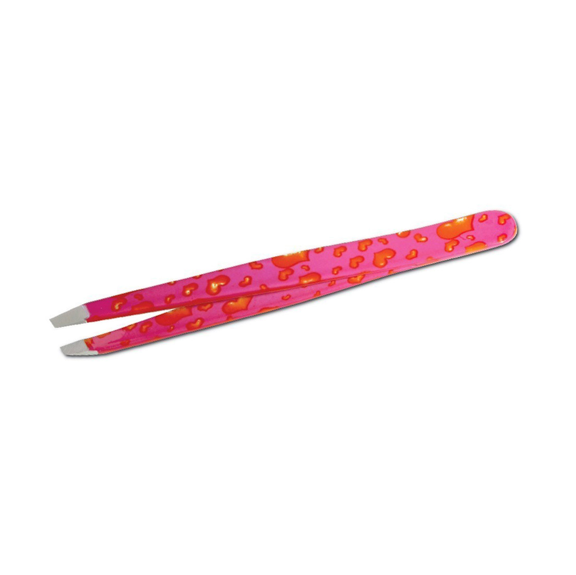 I-Love Sweet Pince à épiler professionnelle pour sourcils avec pointe oblique rosa