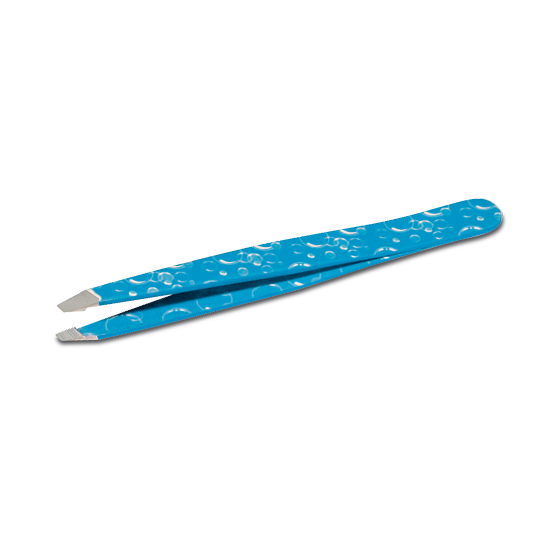 Professional eyebrow tweezers Stainless Steel with slanted tip Bubble Mix