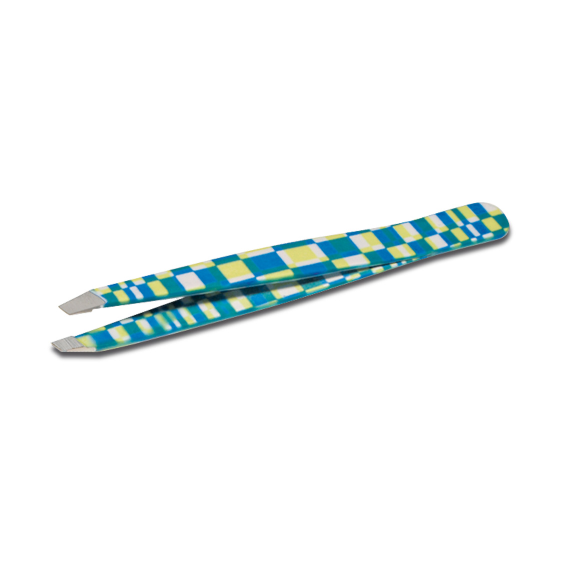 Professional eyebrow tweezers Stainless Steel with Square oblique tip