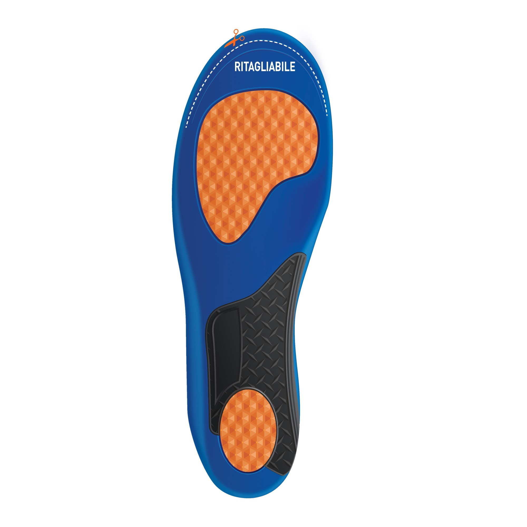 Tecniwork Active Work insoles ideal to be cut to size for work shoes  Touch-me display 10 pairs